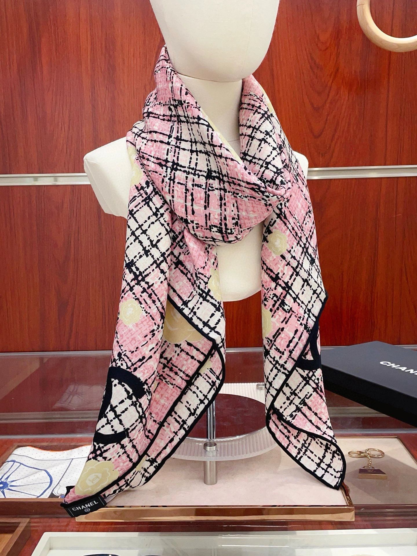 HD-- 3h1958 cashmere Real silk 2colour item:E-S132K2868-2H
