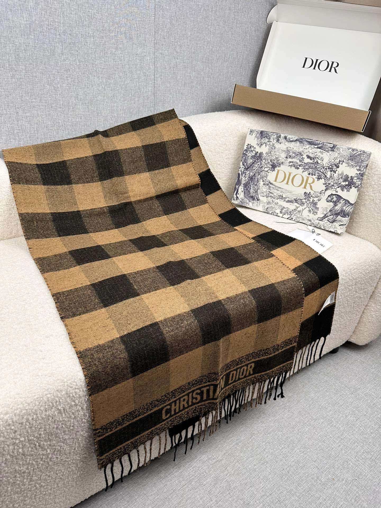 HD-- 4ior Check'N' cashmere wool 3Colour item:E-S132K2805-3H