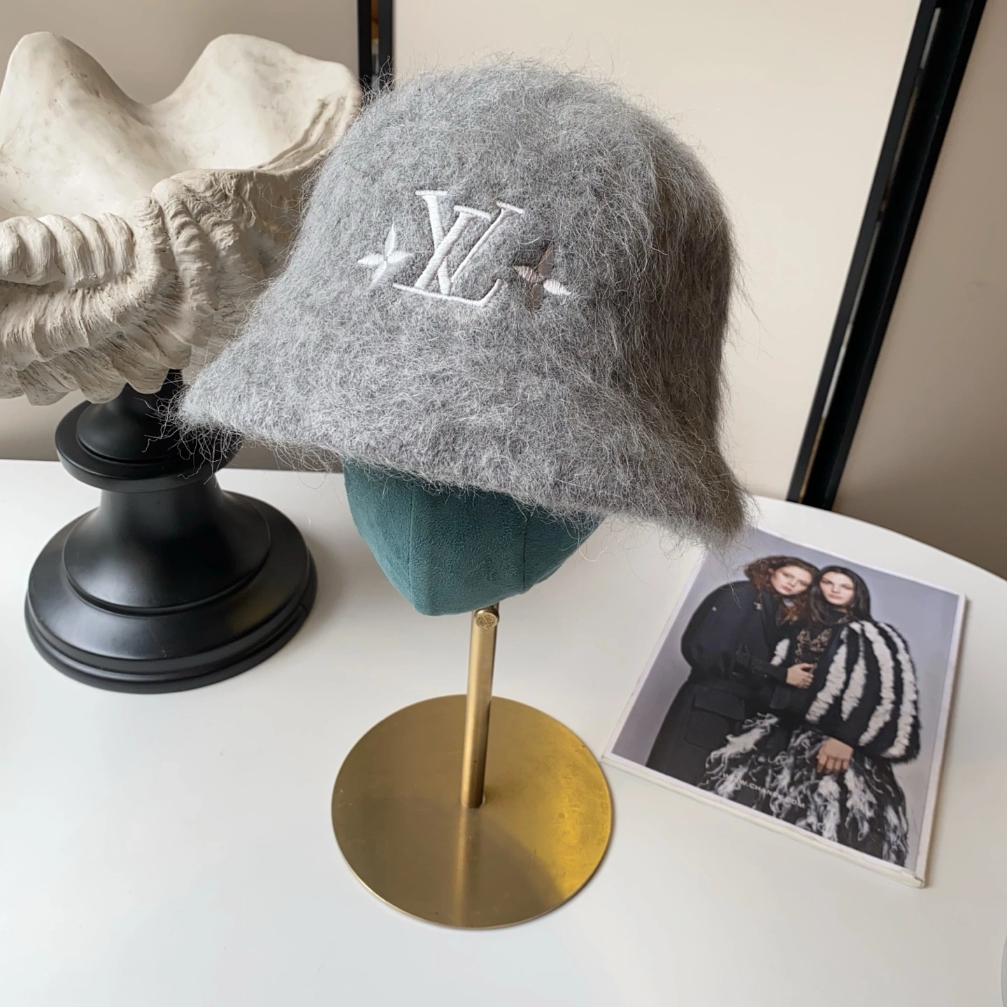 HD-- 8V 2️⃣5️⃣ꫛꫀꪝ cashmere logo embroidery 4colour item:E-S132L3109-4H