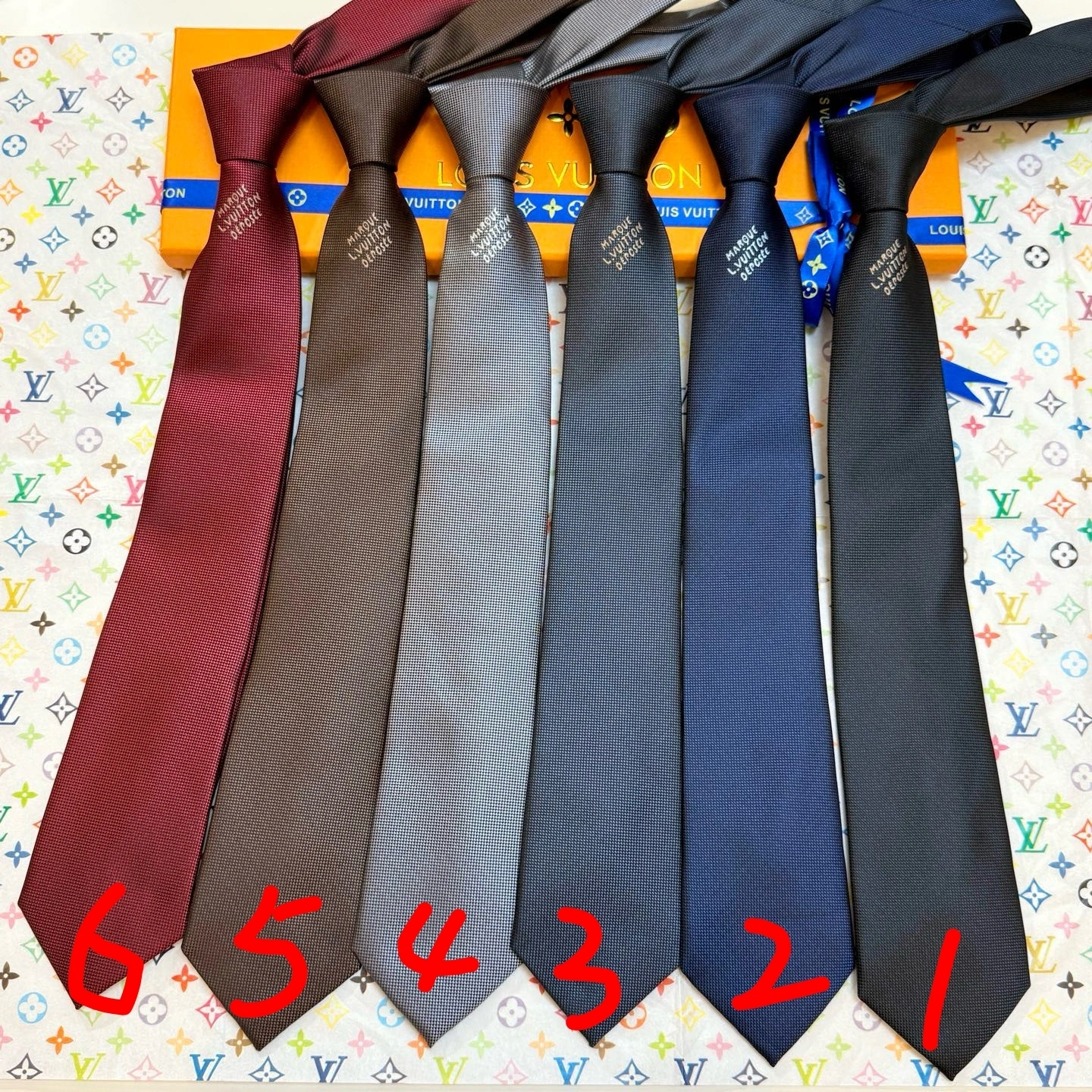 HD-- 8V Heritage mulberry silk Marque Deposee 6Colour item:E-S132L1315-6