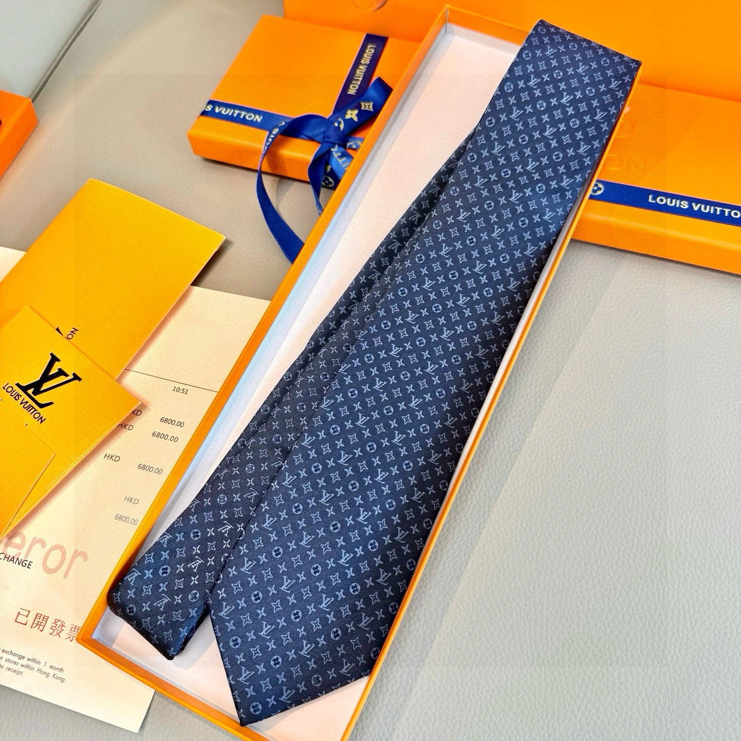 HD-- 8V Monogram Classic Real silk 8colour item:E-S132M0202-8H