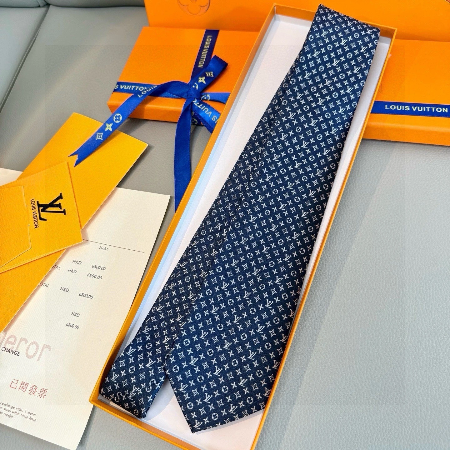 HD-- 8V Monogram Classic Real silk 8colour item:E-S132M0202-8H