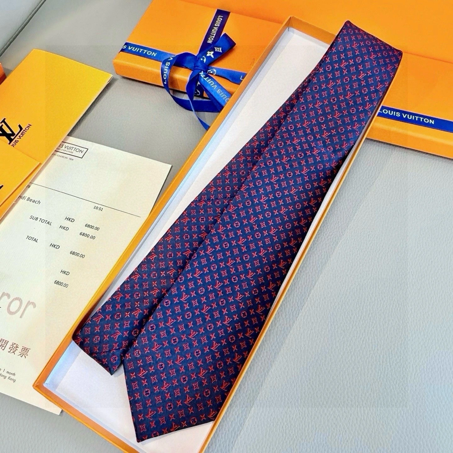 HD-- 8V Monogram Classic Real silk 8colour item:E-S132M0202-8H