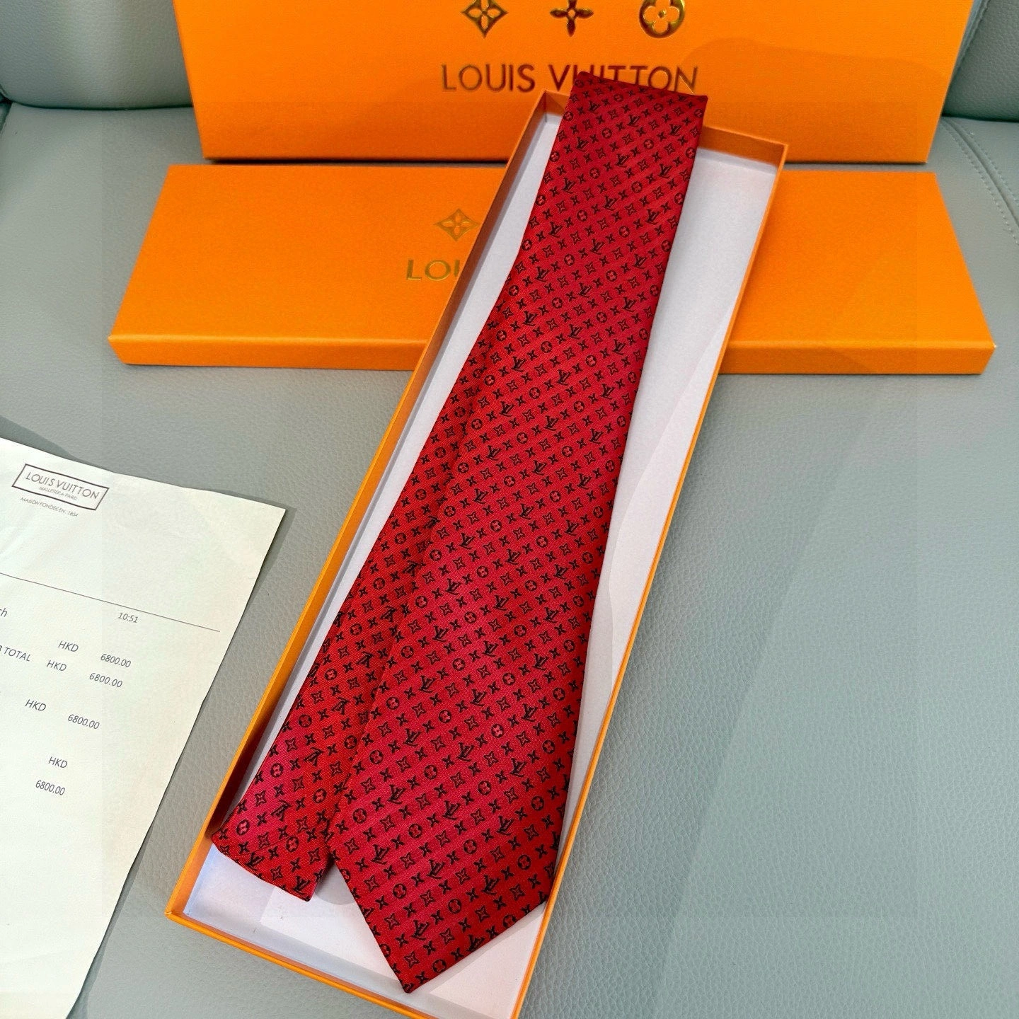 HD-- 8V Monogram Classic Real silk 8colour item:E-S132M0202-8H