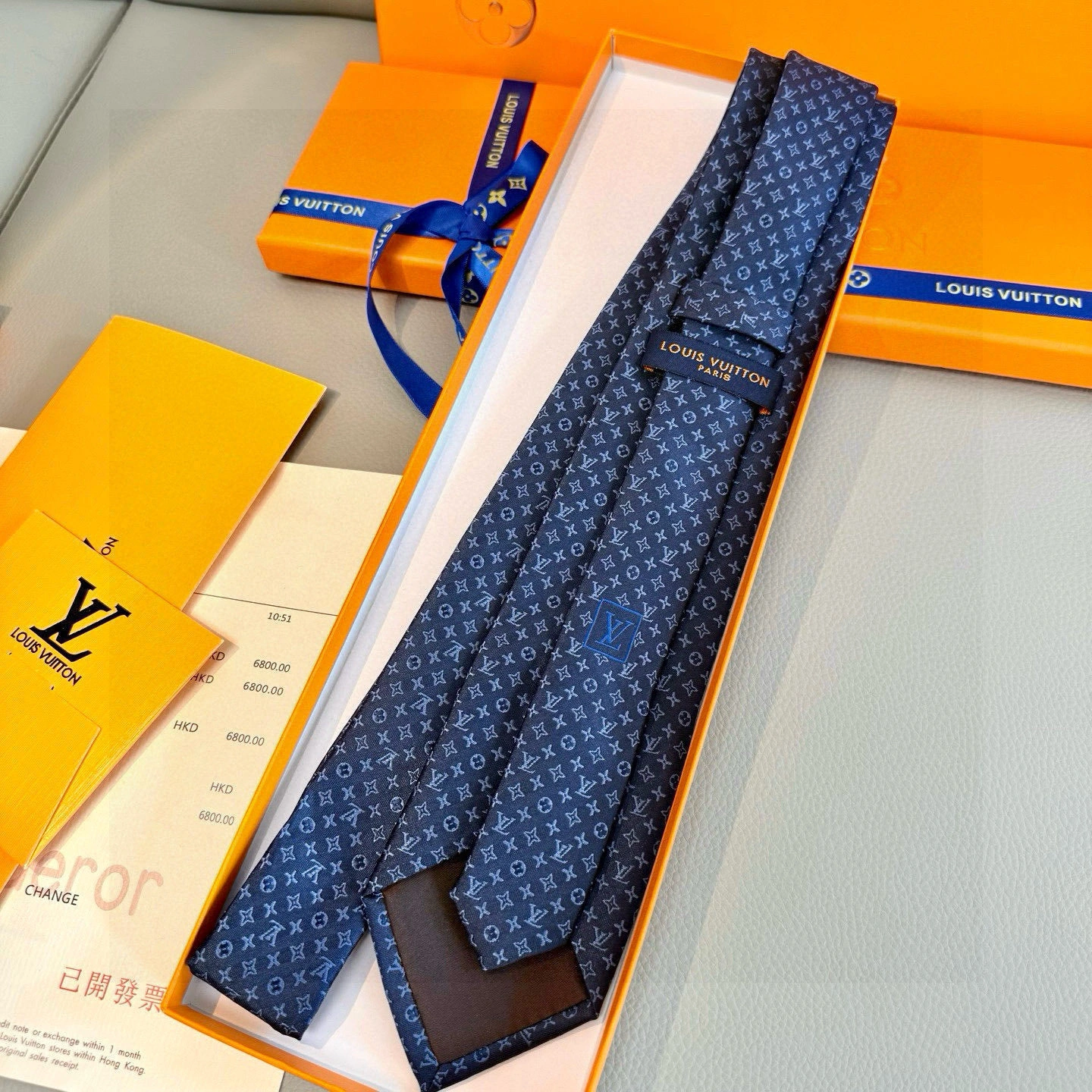HD-- 8V Monogram Classic Real silk 8colour item:E-S132M0202-8H