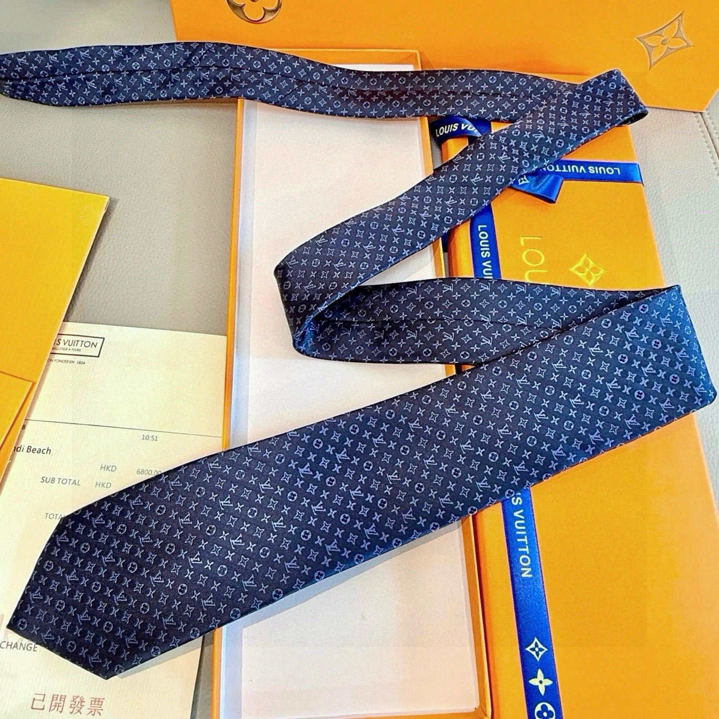 HD-- 8V Monogram Classic Real silk 8colour item:E-S132M0202-8H