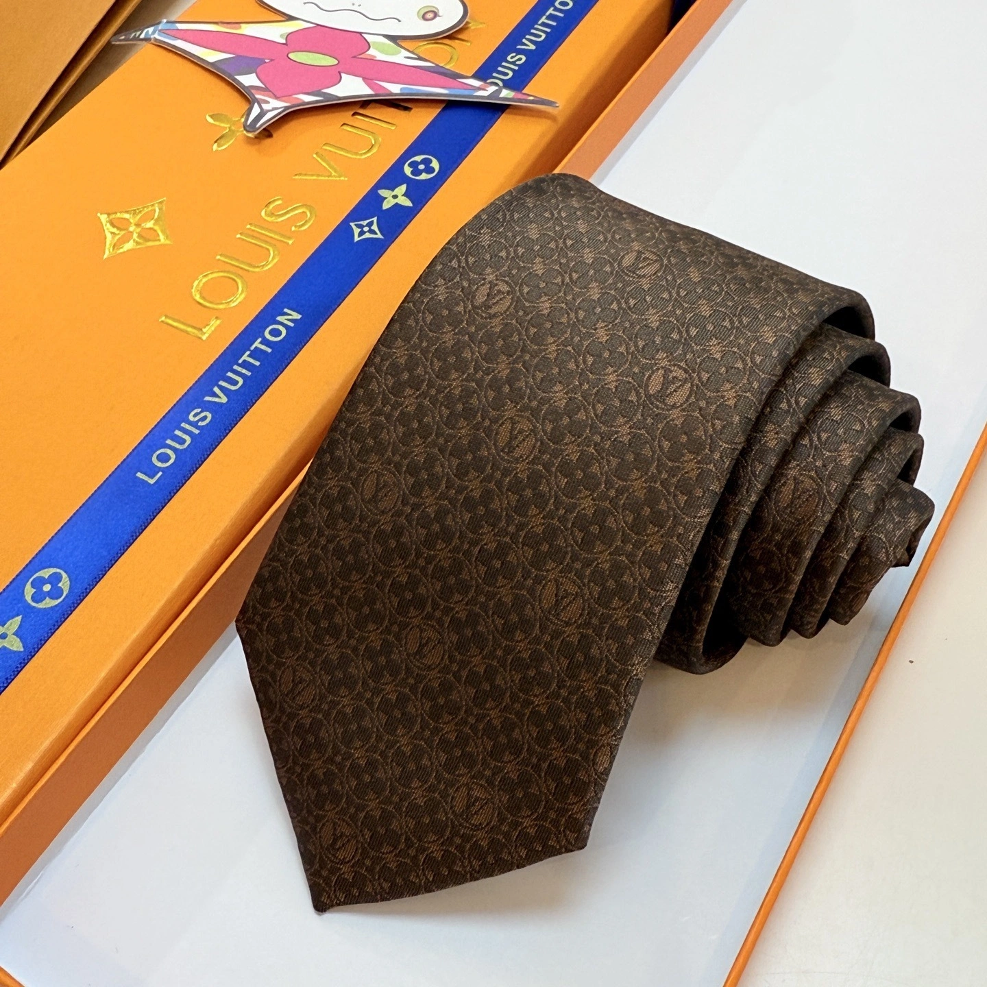 HD-- 8V MonogramFlower Real silk Damier 6Colour item:E-S132L1316-6