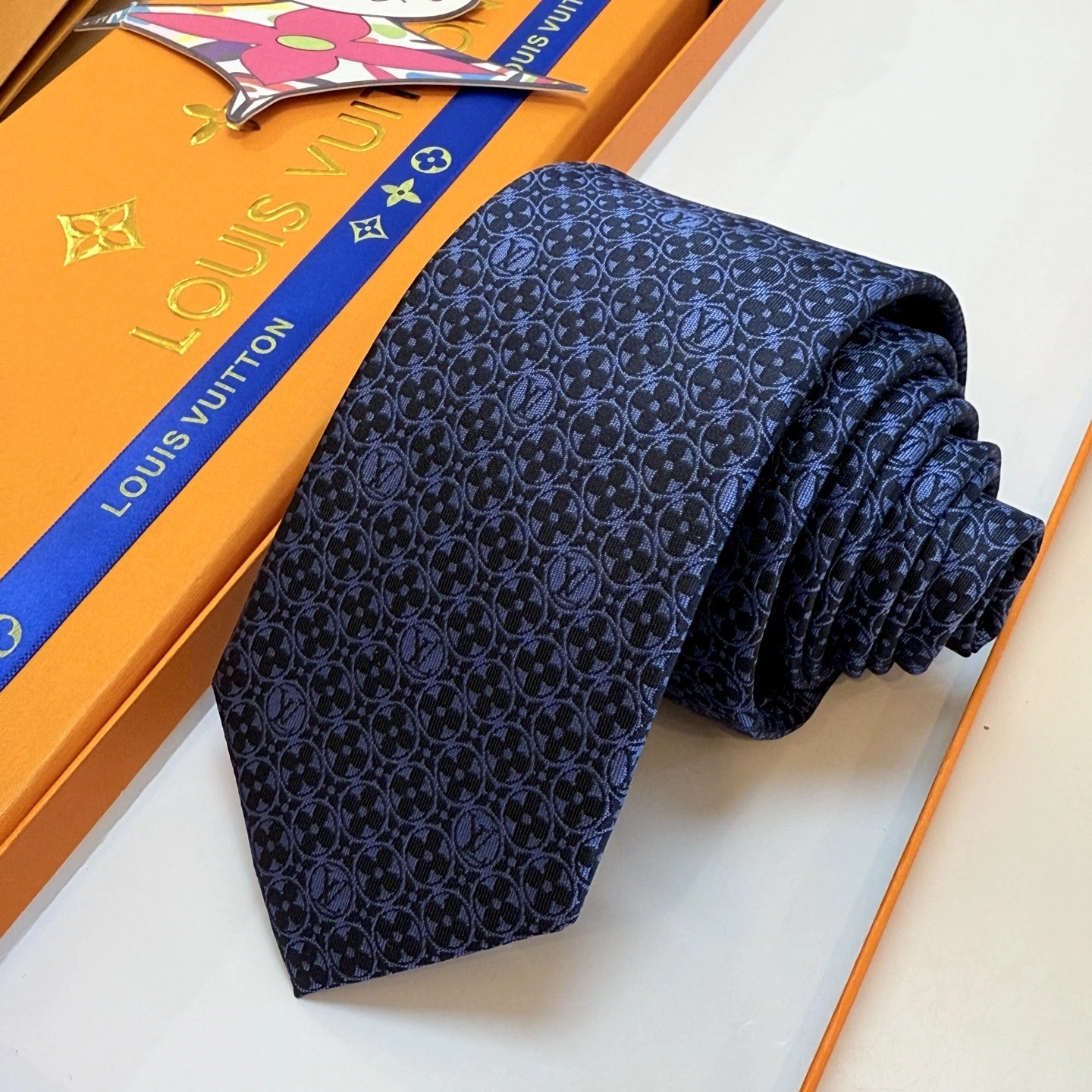 HD-- 8V MonogramFlower Real silk Damier 6Colour item:E-S132L1316-6