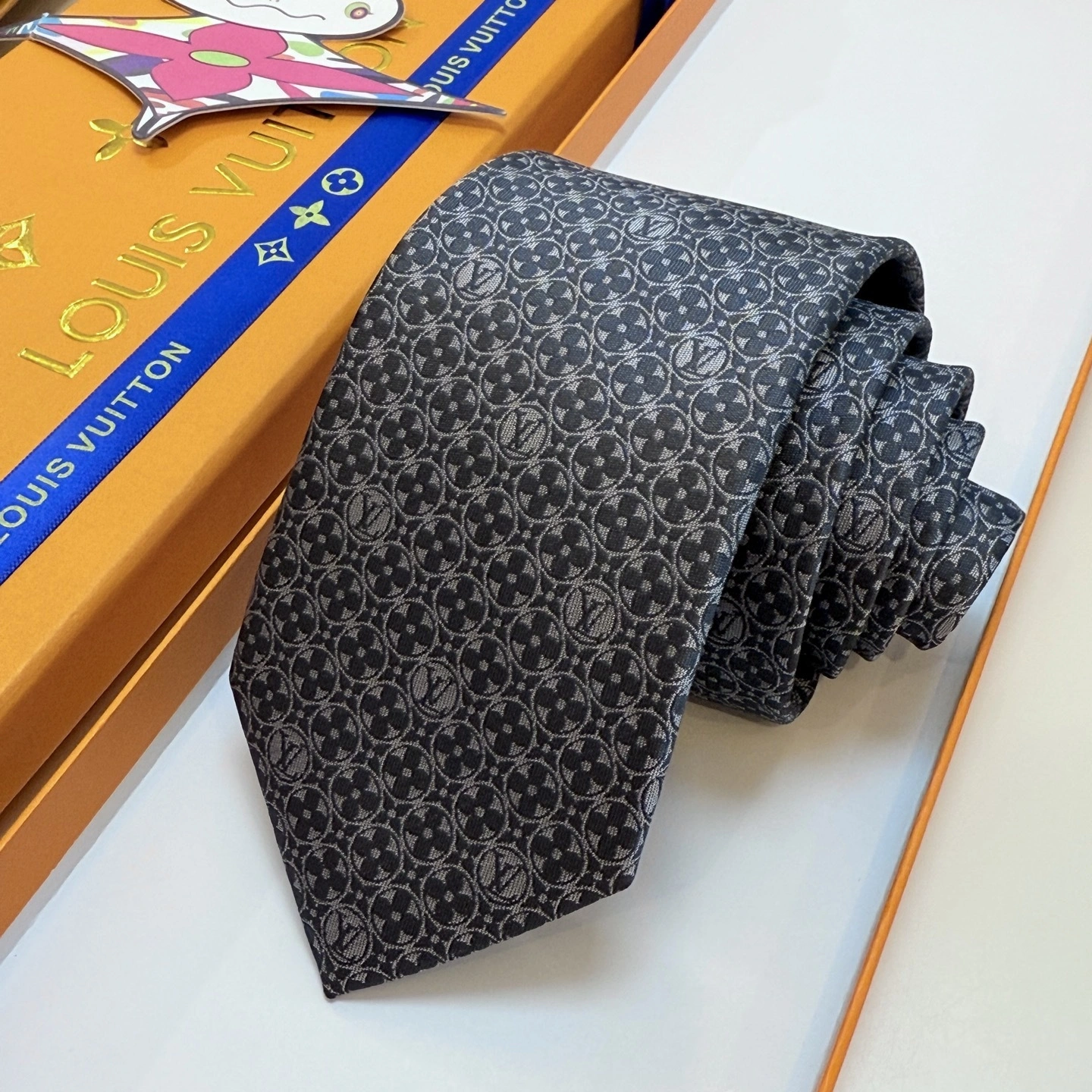 HD-- 8V MonogramFlower Real silk Damier 6Colour item:E-S132L1316-6