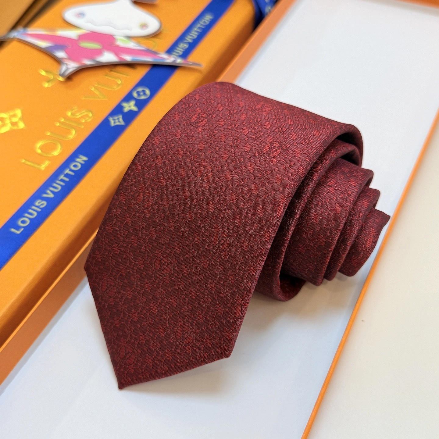 HD-- 8V MonogramFlower Real silk Damier 6Colour item:E-S132L1316-6