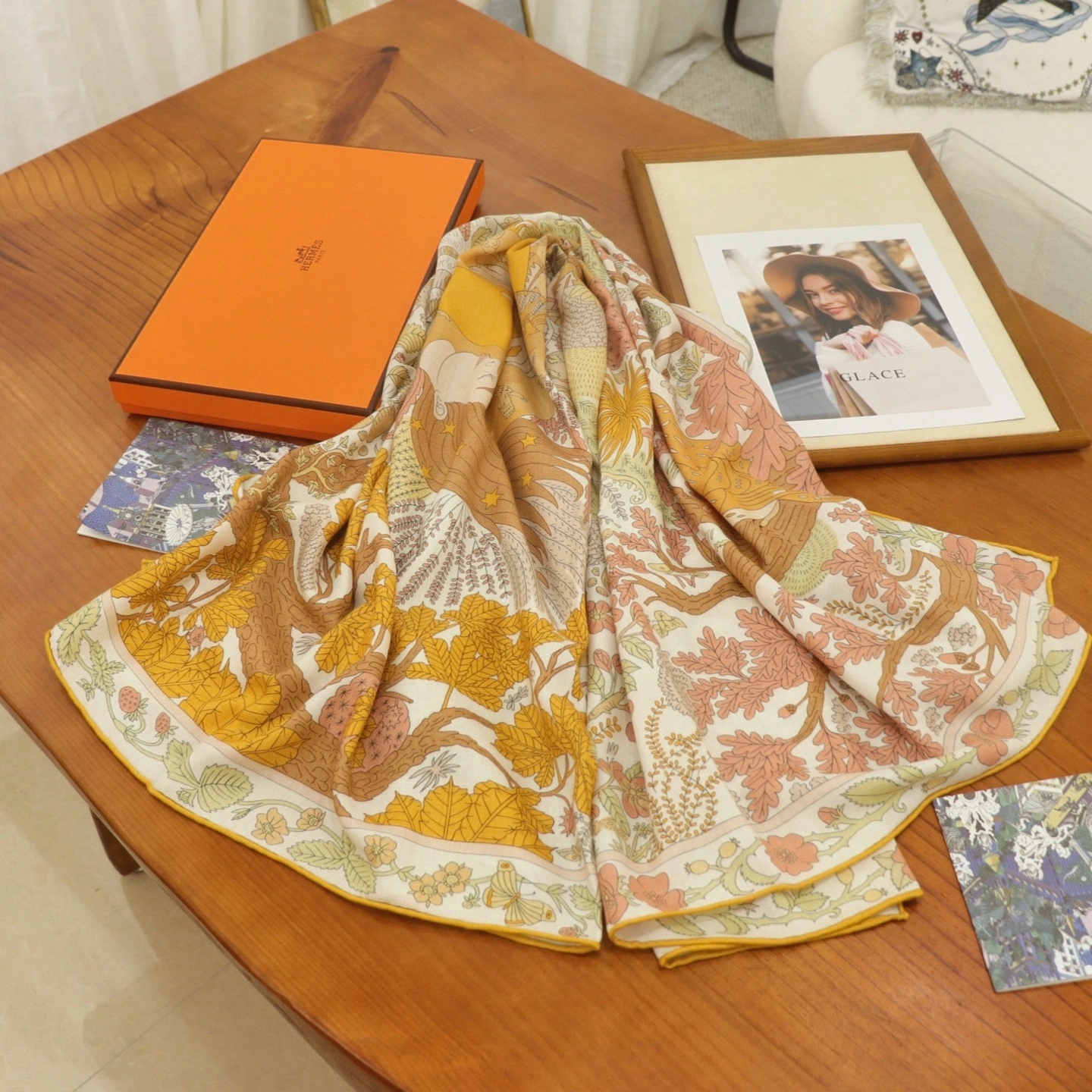 HD-- H5r75s Real silk cashmere item:E-S014L0470H