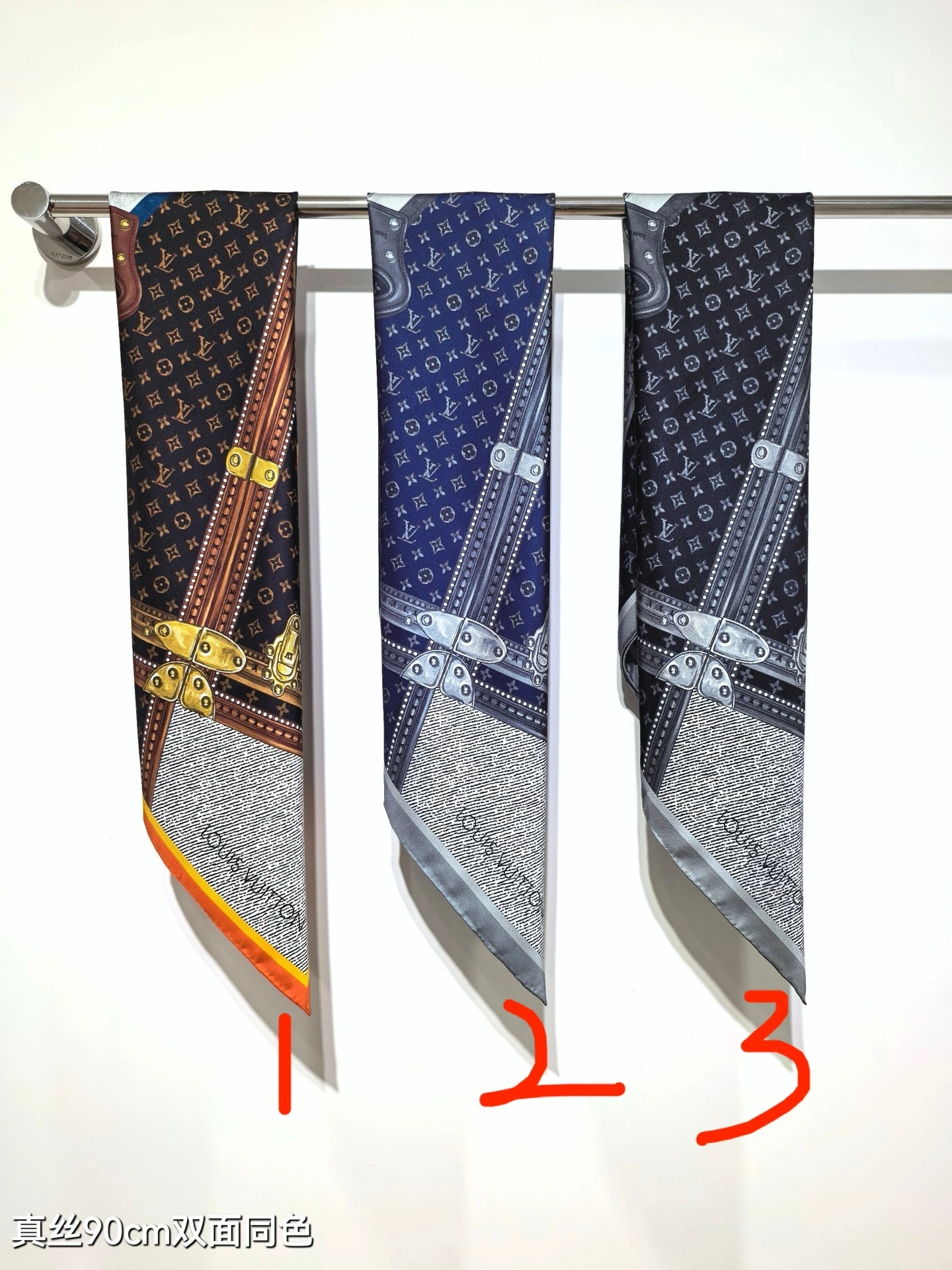 HD--8V SLV2502 Real silk 3colour item:E-S132H3025-3H
