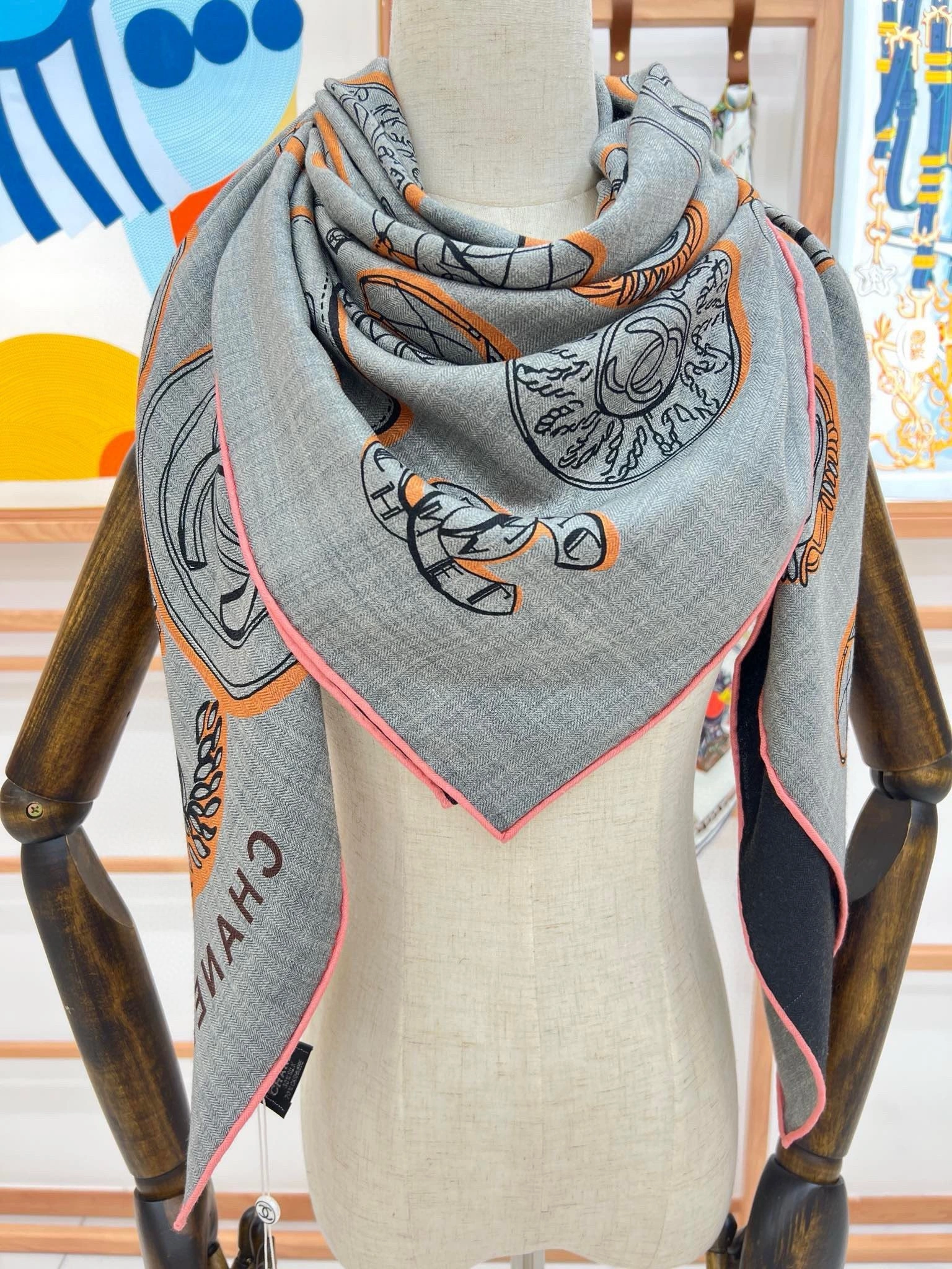 &HD--reversible realsilk cashmere item:D-S132D1601S
