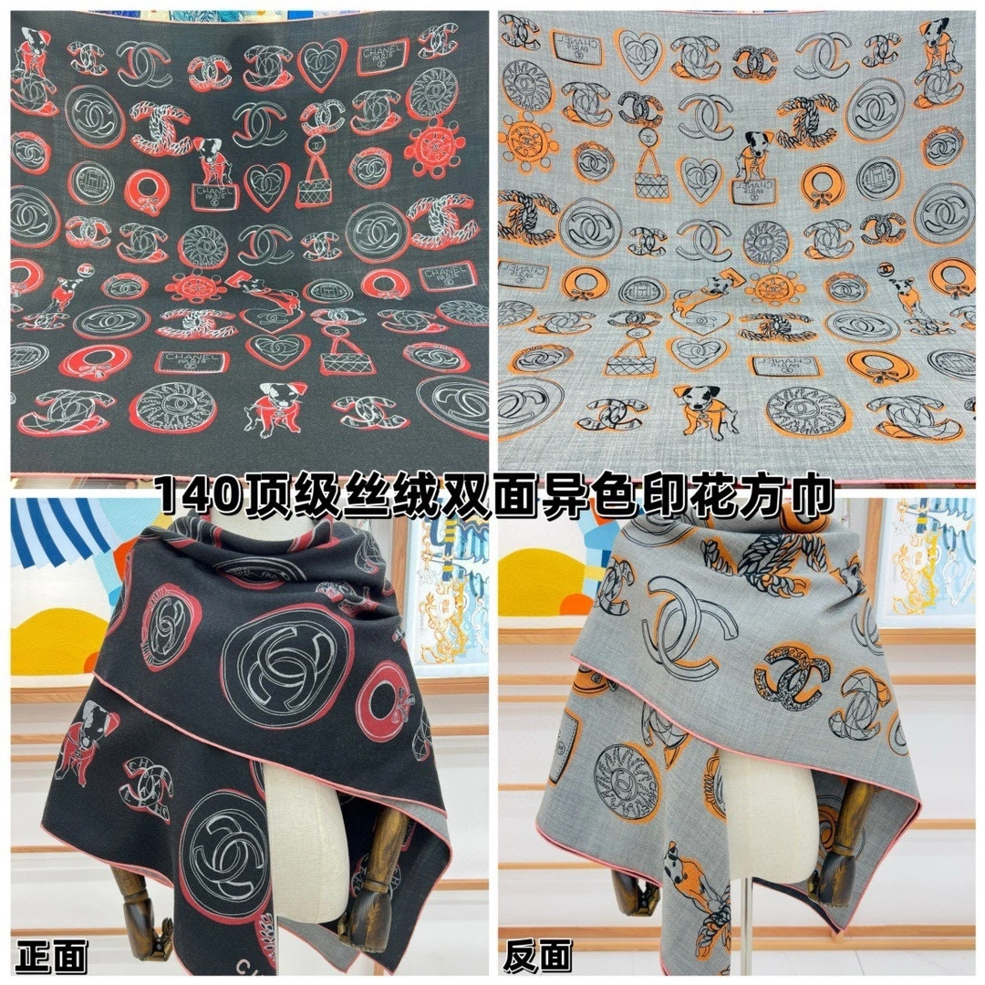&HD--reversible realsilk cashmere item:D-S132D1601S