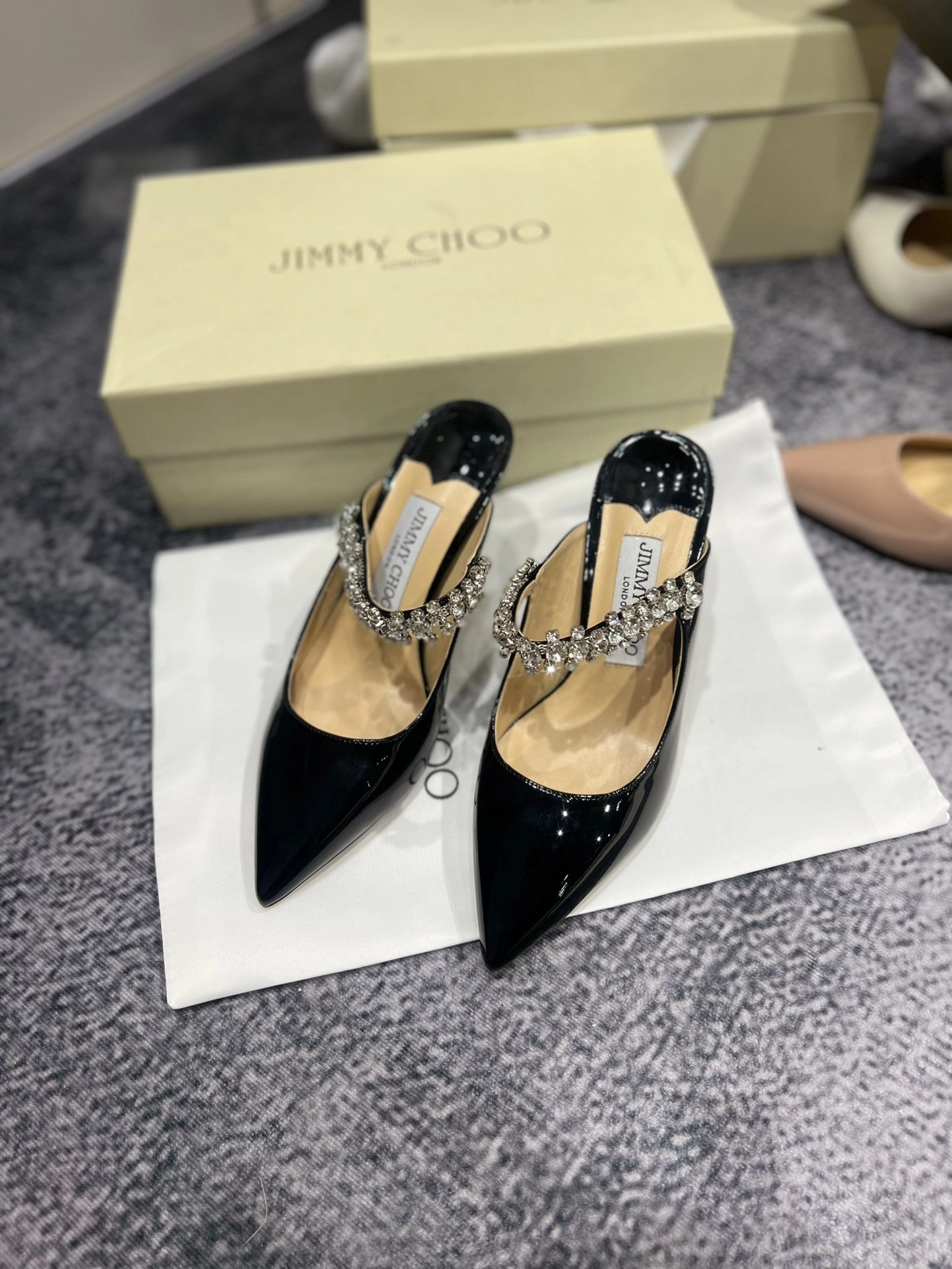 Ji77y 3ho5 BING65-PATBLACK Heel height：7CM item:DT-X234G0910