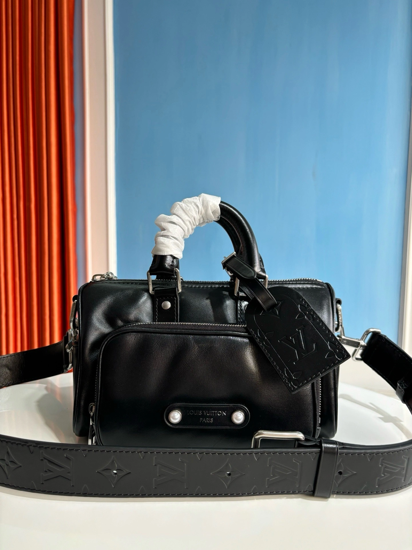 MOMO-- 8V M13988 high quality version Keepall Cargo Bandoulière 25 cowhide item:E-B808L1829T