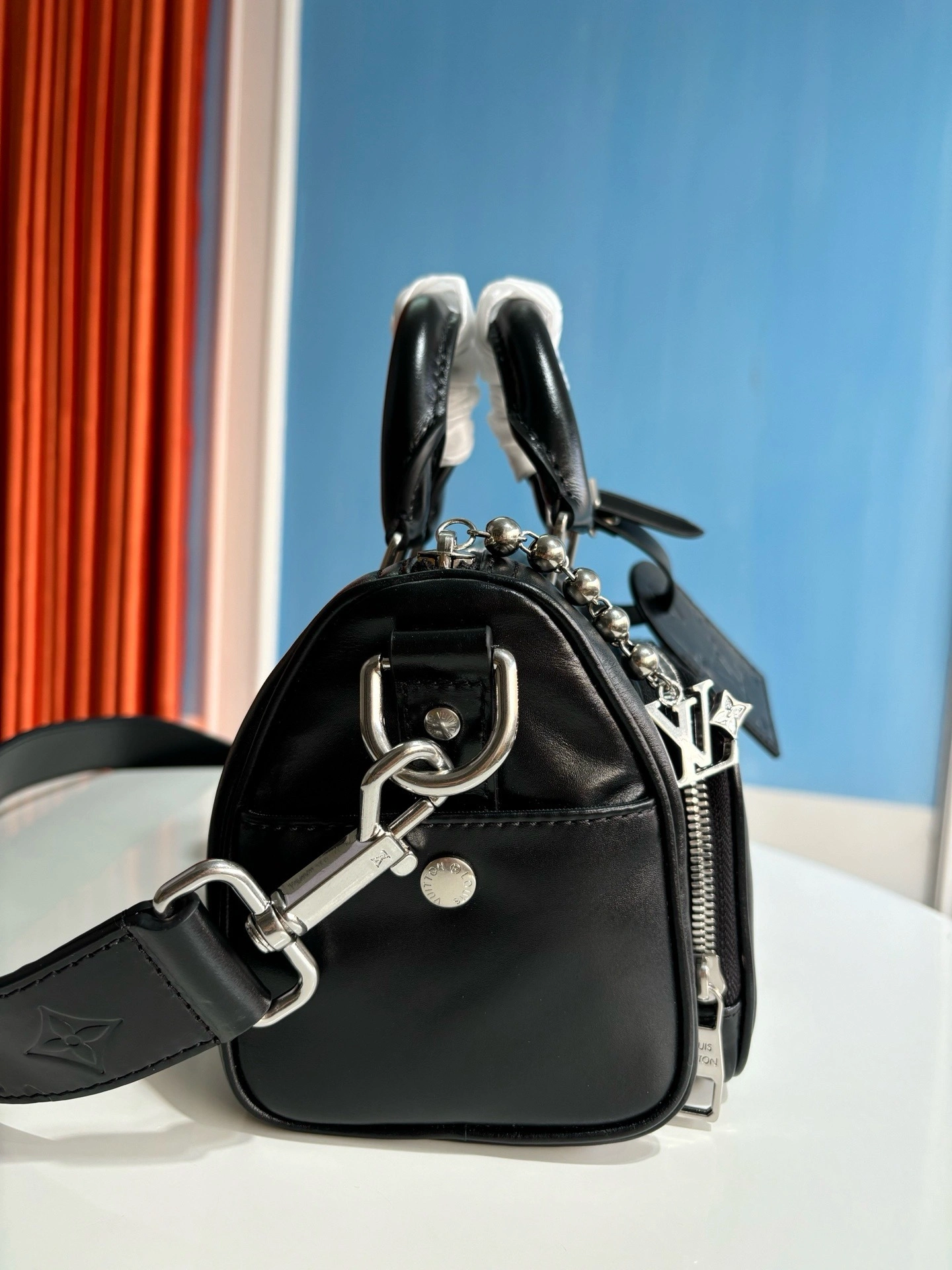 MOMO-- 8V M13988 high quality version Keepall Cargo Bandoulière 25 cowhide item:E-B808L1829T
