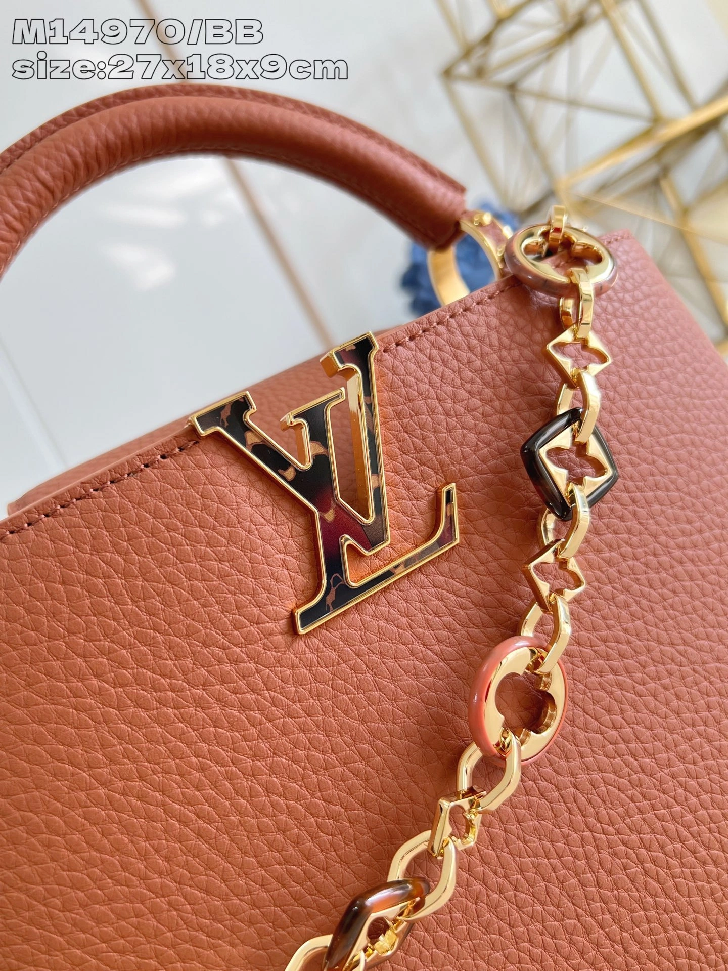 MOMO-- 8V M14381 high quality version Capucines BB Harmony cowhide item:E-B574K1803