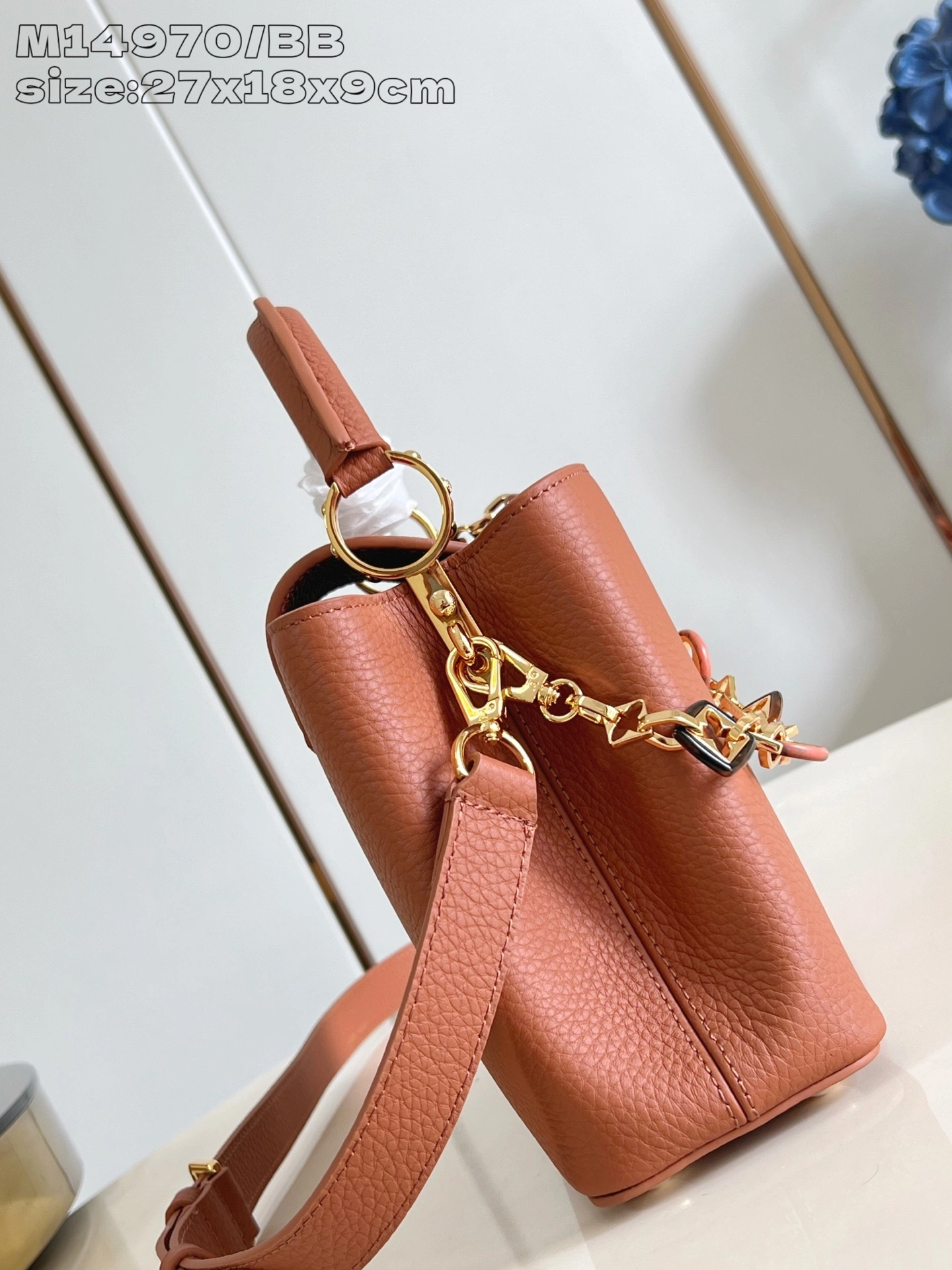MOMO-- 8V M14381 high quality version Capucines BB Harmony cowhide item:E-B574K1803