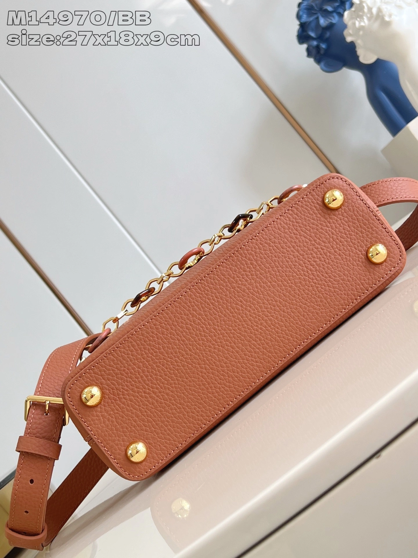 MOMO-- 8V M14381 high quality version Capucines BB Harmony cowhide item:E-B574K1803