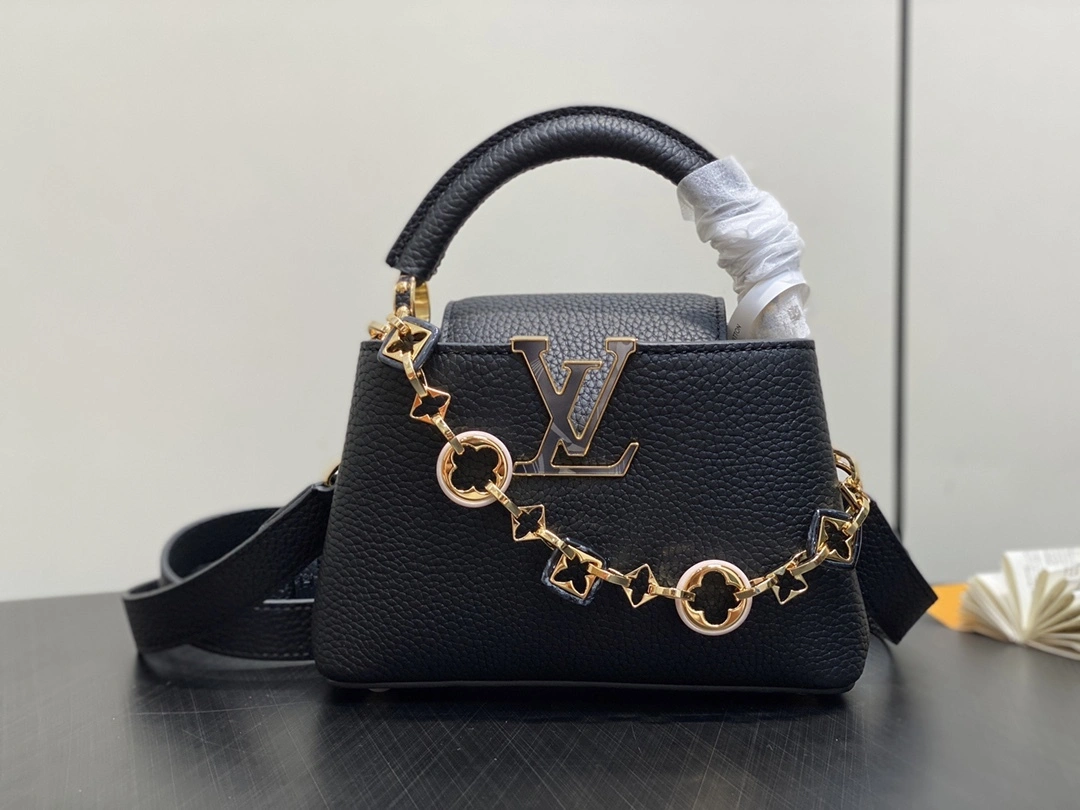 MOMO-- 8V M14970 high quality version cowhide Capucines Sn Harmony item:E-B177I0311