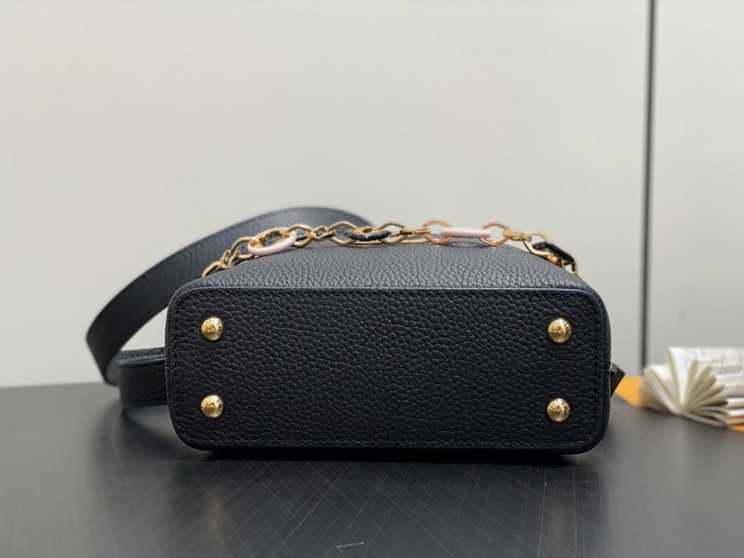 MOMO-- 8V M14970 high quality version cowhide Capucines Sn Harmony item:E-B177I0311