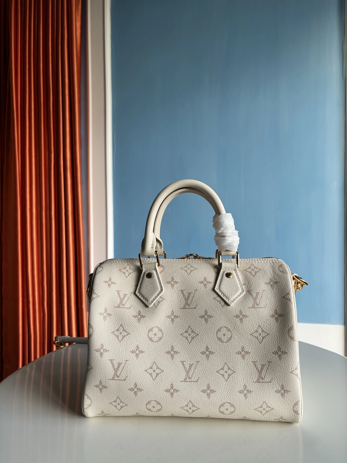 MOMO-- 8V M26690 high quality version Speedy Bandoulière25 cowhide item:E-B808L1718T