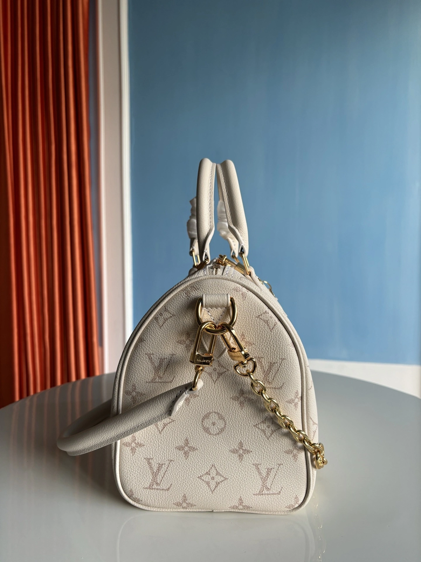 MOMO-- 8V M26690 high quality version Speedy Bandoulière25 cowhide item:E-B808L1718T