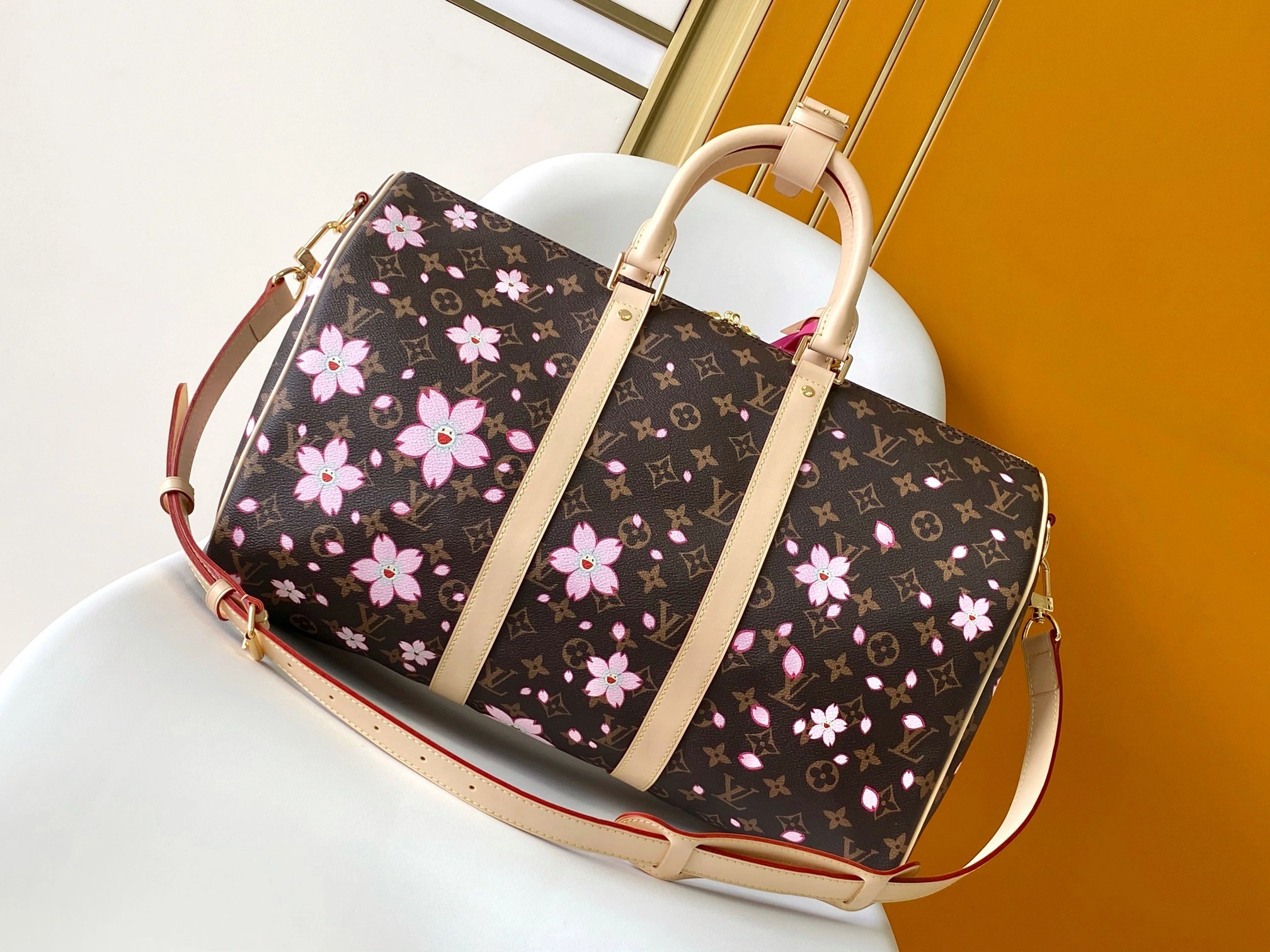 MOMO--8V M13752 high quality version Keepall Bandoulière 45 cowhide item:F-B000A2103