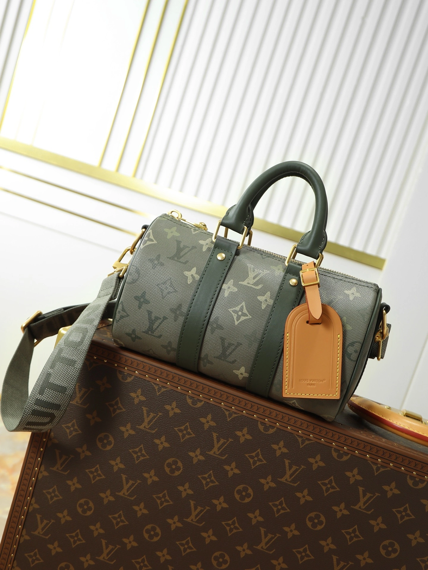 MOMO--8V M26930 high quality version Keepall Bandoulière 25 cowhide item:F-B106A1524