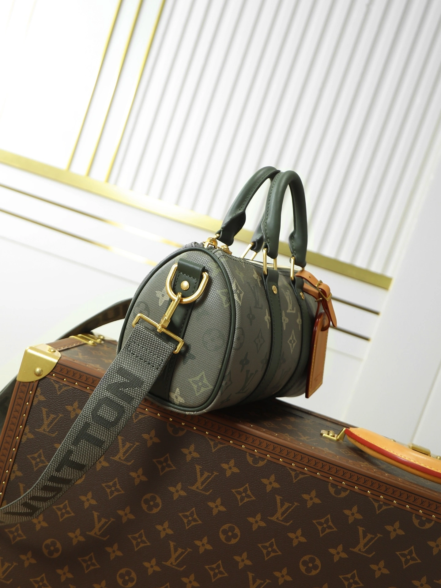 MOMO--8V M26930 high quality version Keepall Bandoulière 25 cowhide item:F-B106A1524