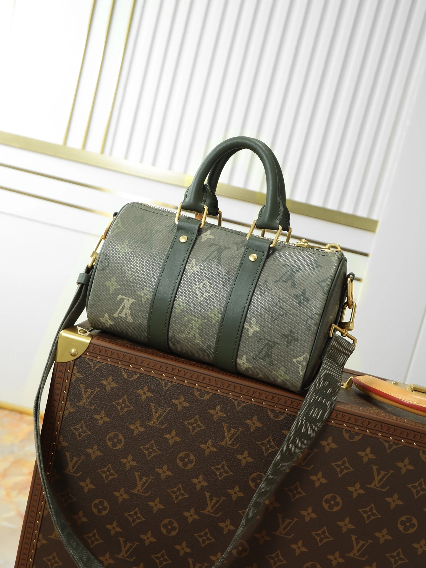 MOMO--8V M26930 high quality version Keepall Bandoulière 25 cowhide item:F-B106A1524