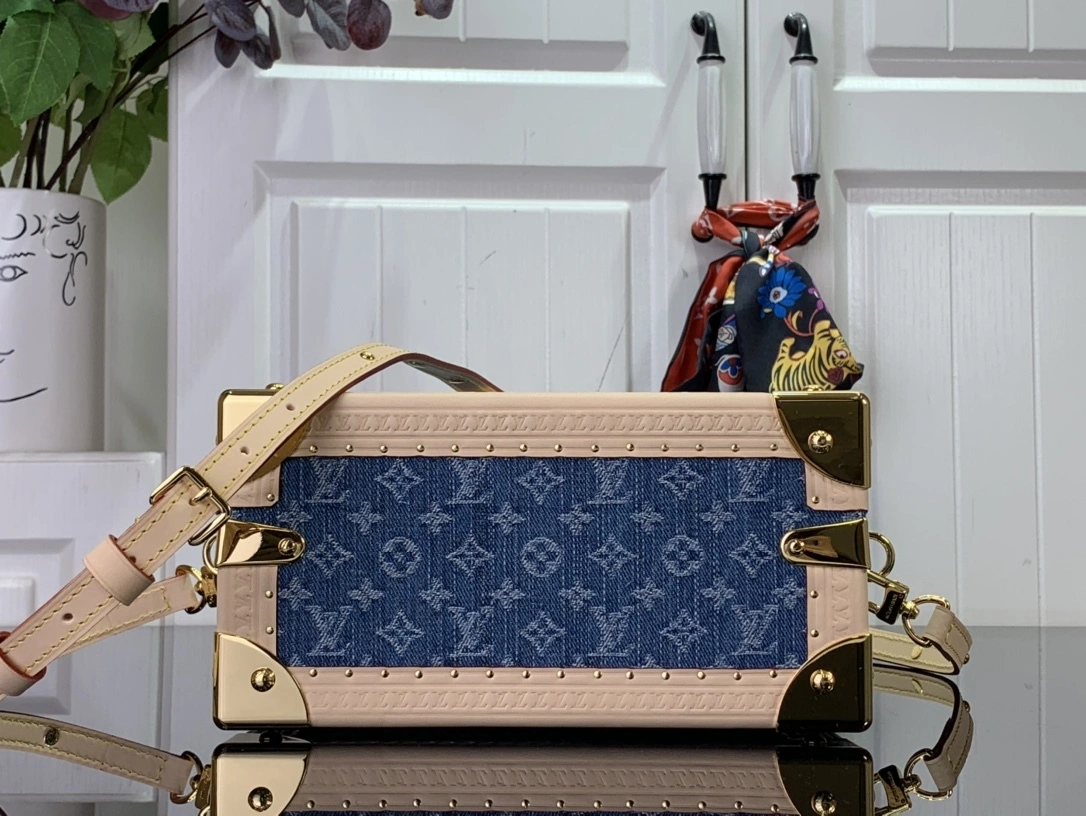 MOMO--- 8V M24161 Petite Valise Monogram Denium cowhide item:D-B174E1723