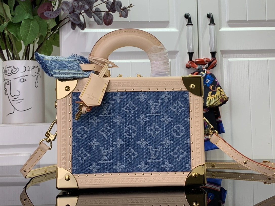 MOMO--- 8V M24161 Petite Valise Monogram Denium cowhide item:D-B174E1723