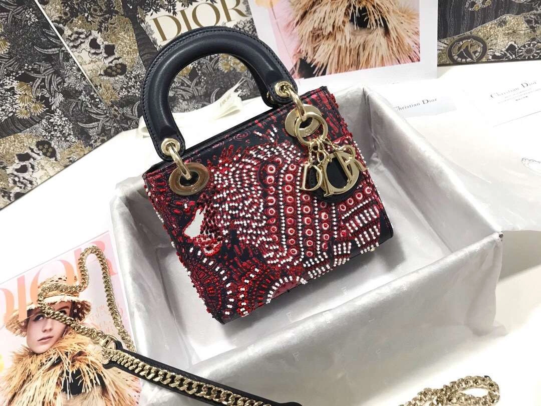 MOMO--- M0505 embroidery Calfskin 2 colour item :063B00E2048-2