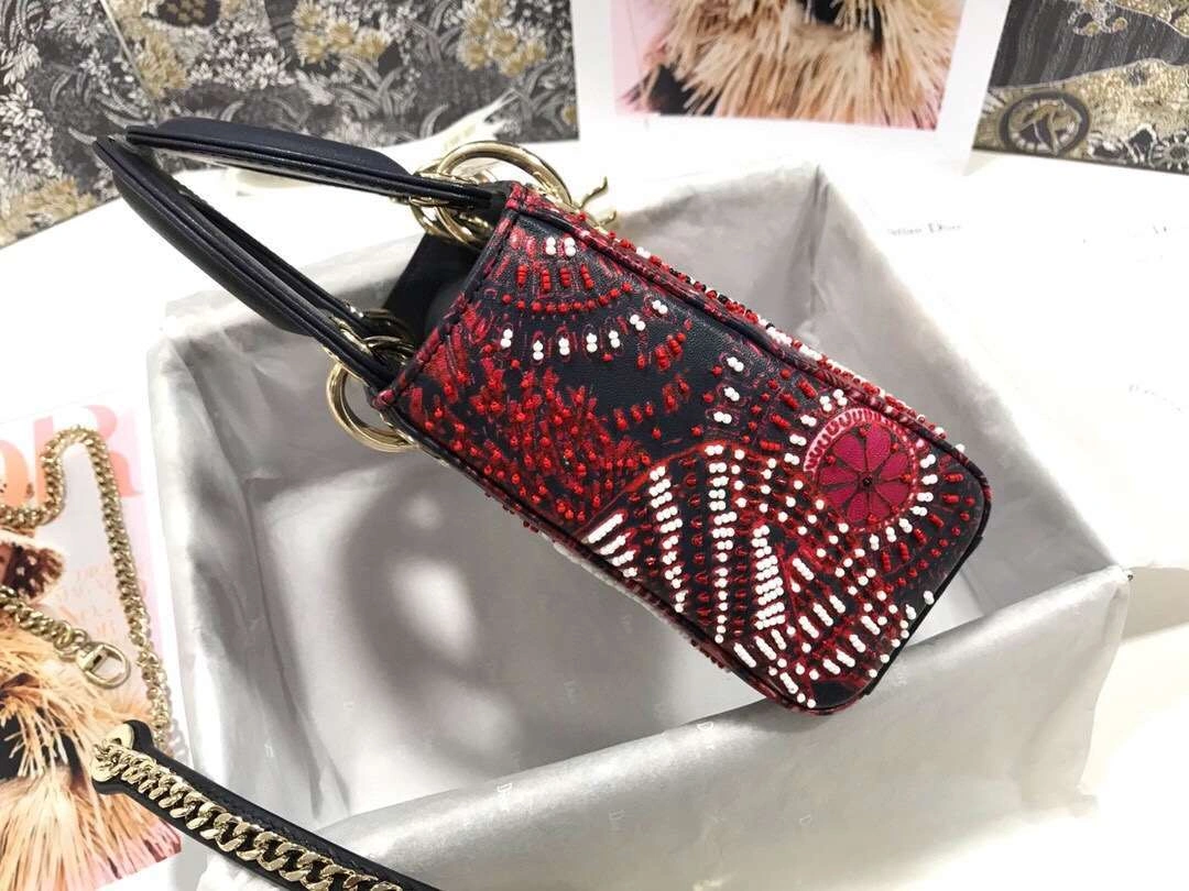 MOMO--- M0505 embroidery Calfskin 2 colour item :063B00E2048-2