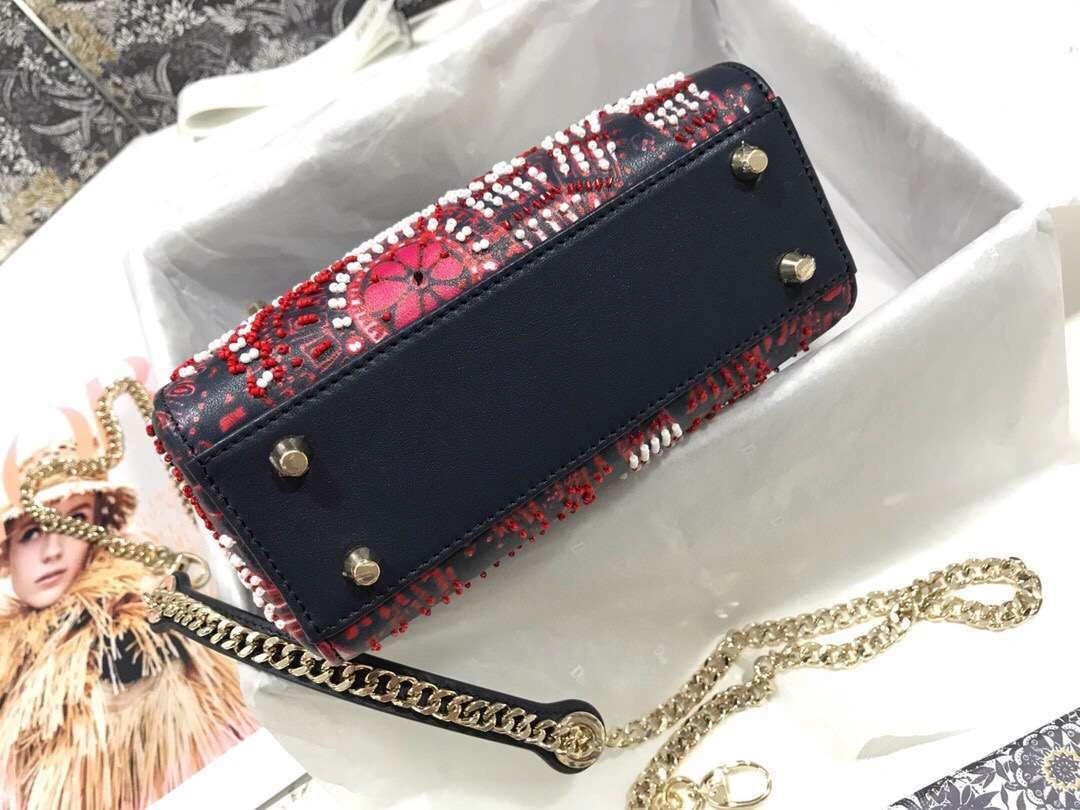 MOMO--- M0505 embroidery Calfskin 2 colour item :063B00E2048-2