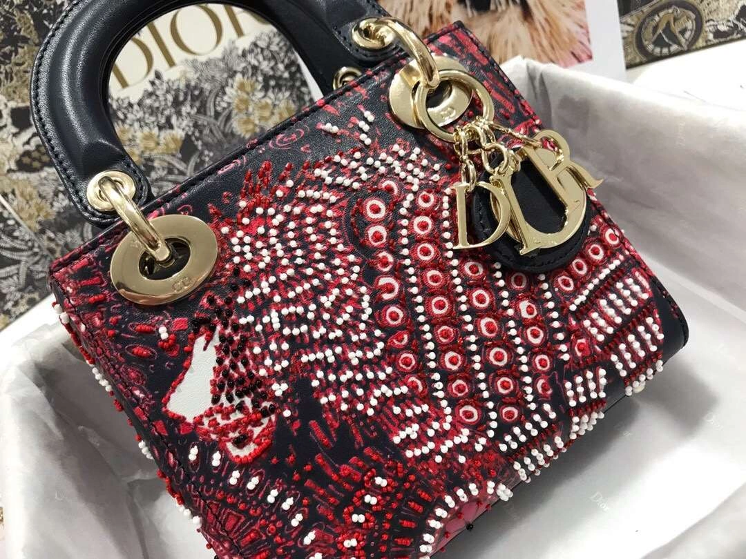 MOMO--- M0505 embroidery Calfskin 2 colour item :063B00E2048-2