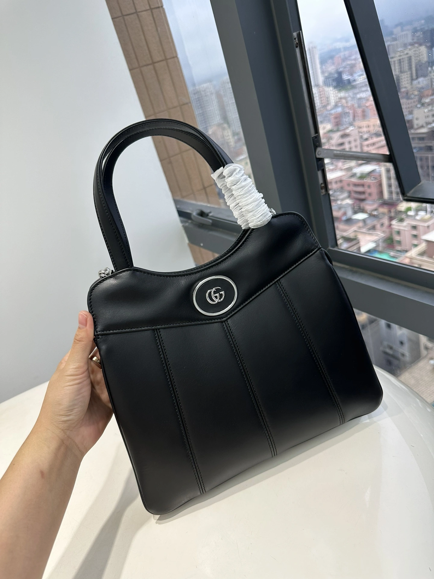 MOMO-- 6u33i 745918-AABSG-1000 Petite GG Calfskin item:D-B432F2407