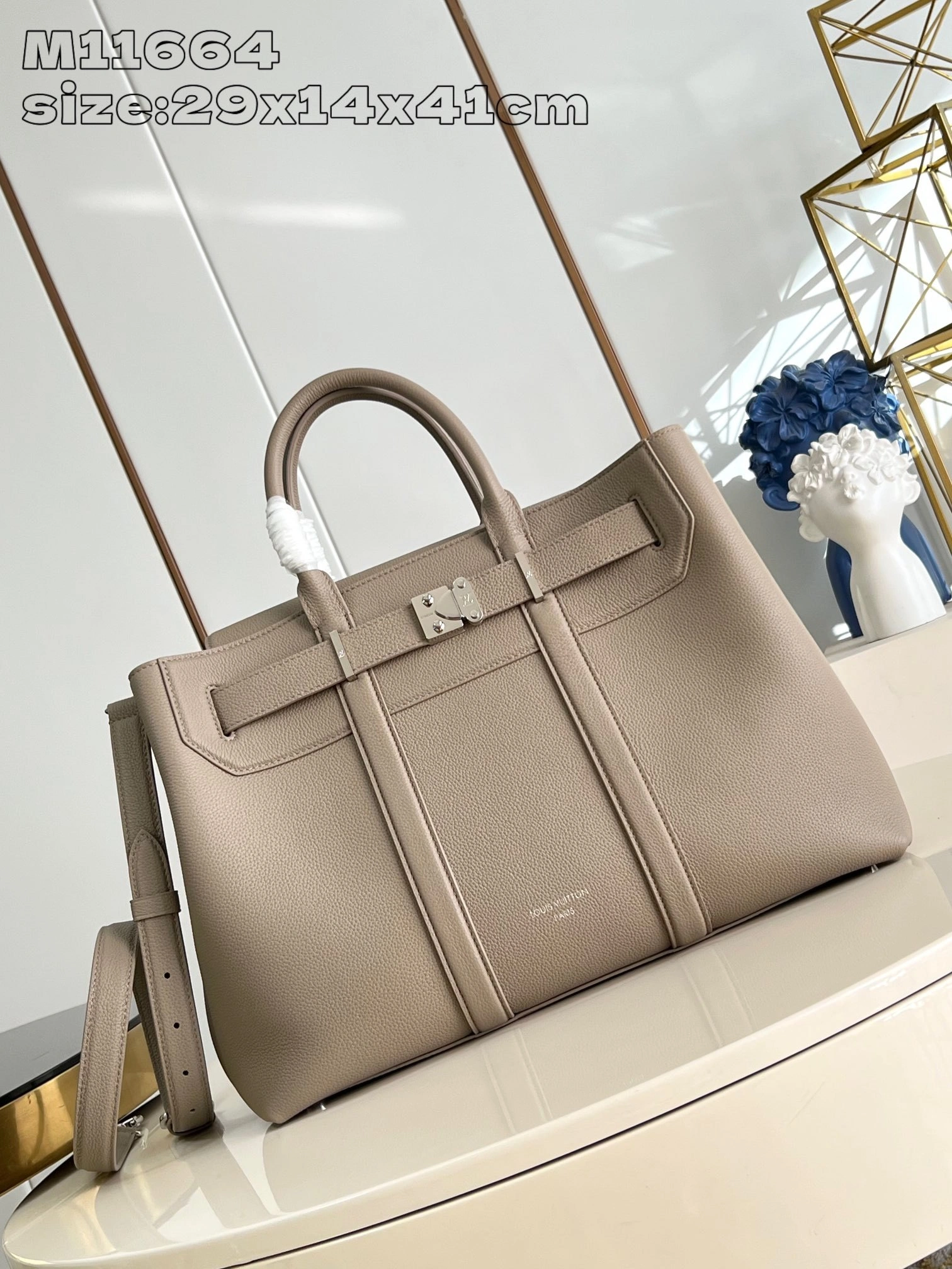 MOMO-- 8V M11664 high quality version Georges Tote cowhide item:E-B000A1329