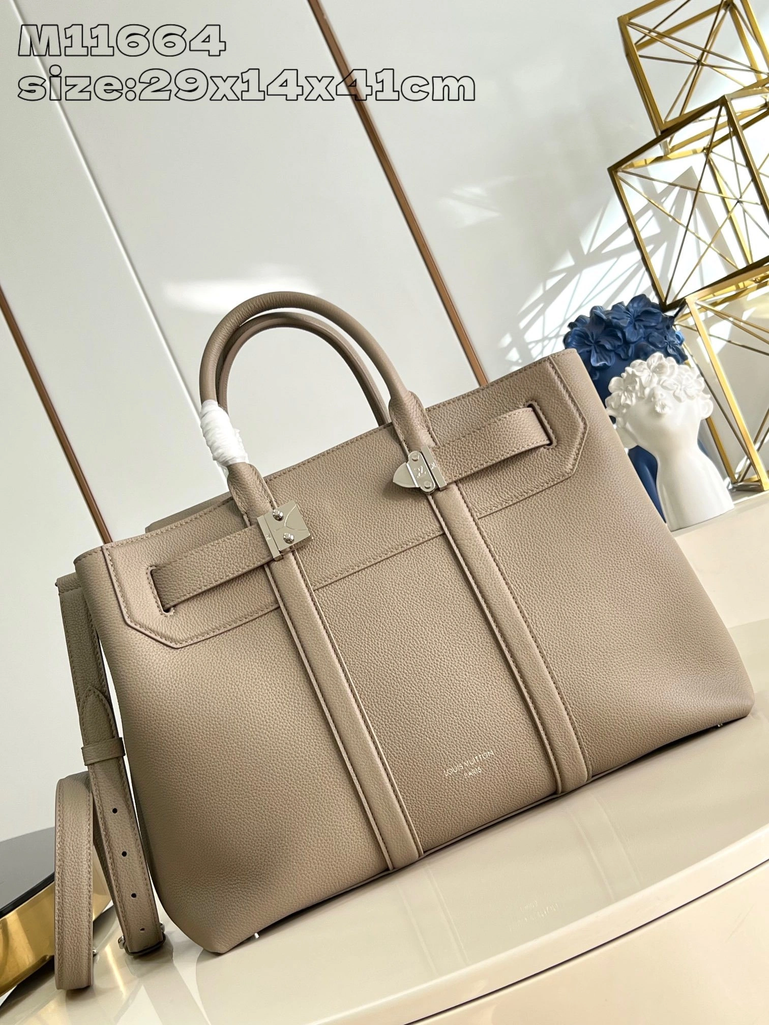MOMO-- 8V M11664 high quality version Georges Tote cowhide item:E-B000A1329