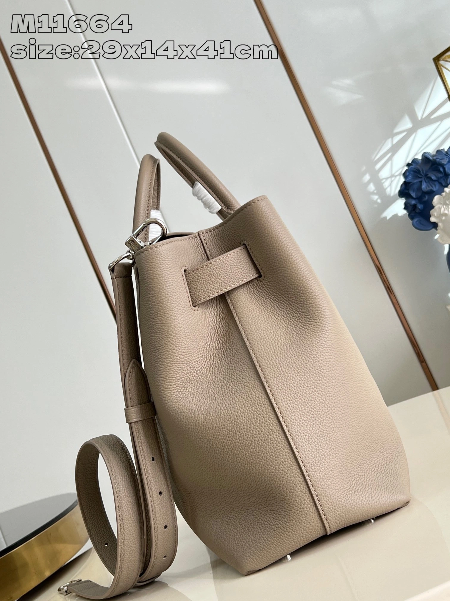 MOMO-- 8V M11664 high quality version Georges Tote cowhide item:E-B000A1329