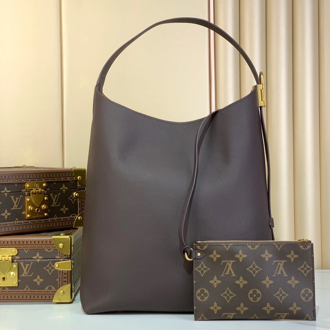 MOMO-- 8V M12982 high quality version cowhide Low Key Hobo item:E-B808L1729T