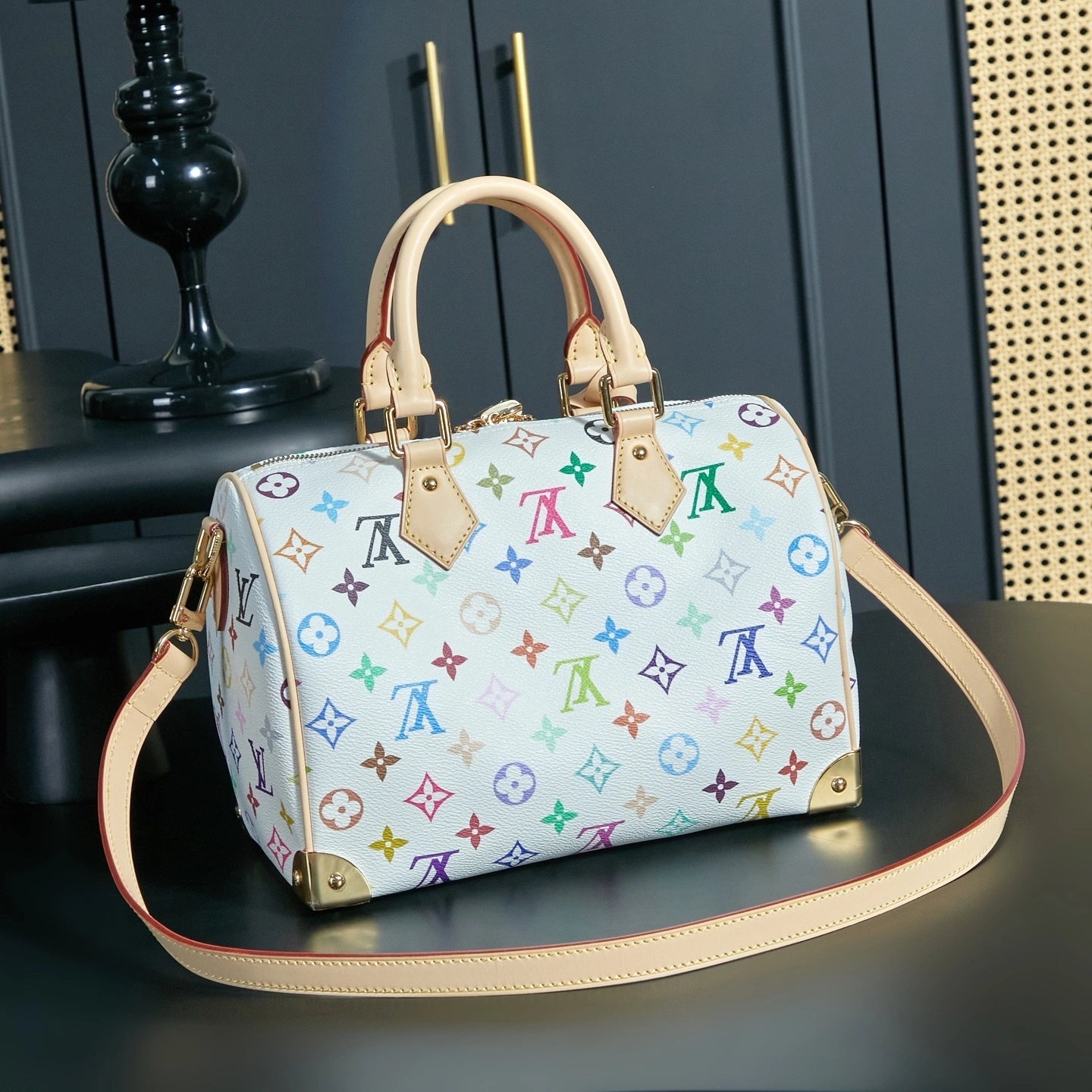 MOMO-- 8V M13085 high quality version SPEEDY BANDOULIERE cowhide item:E-B000I1716