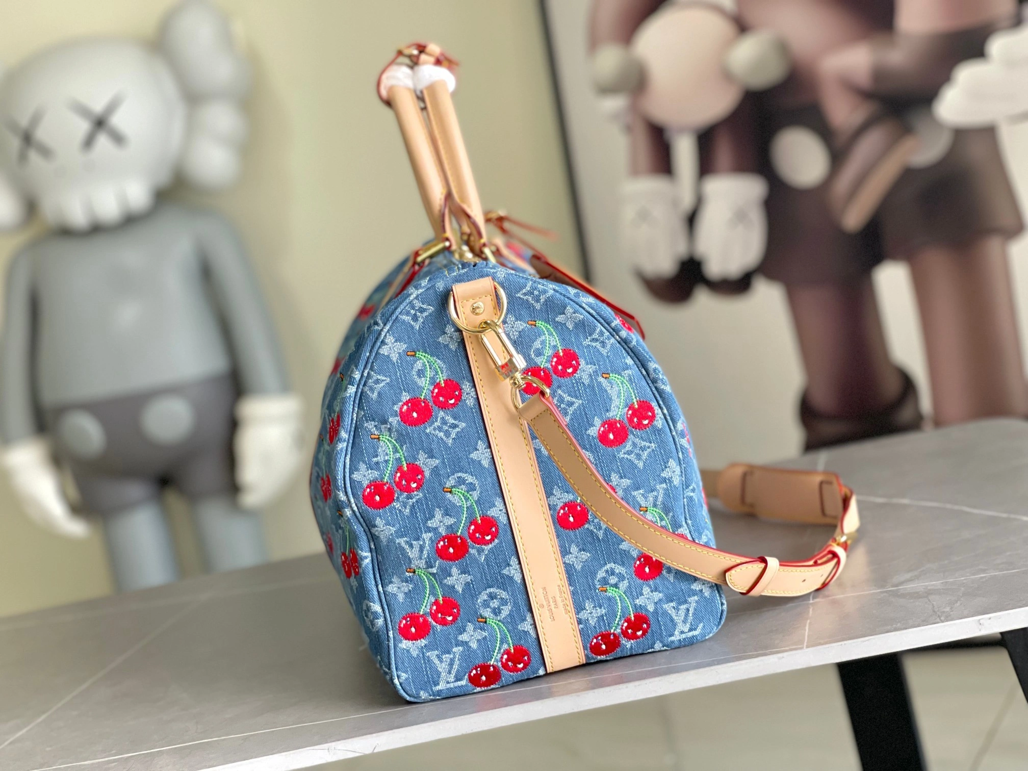 MOMO-- 8V M13875 Keepall Bandouliere 45 cowhide item:E-B563F1908