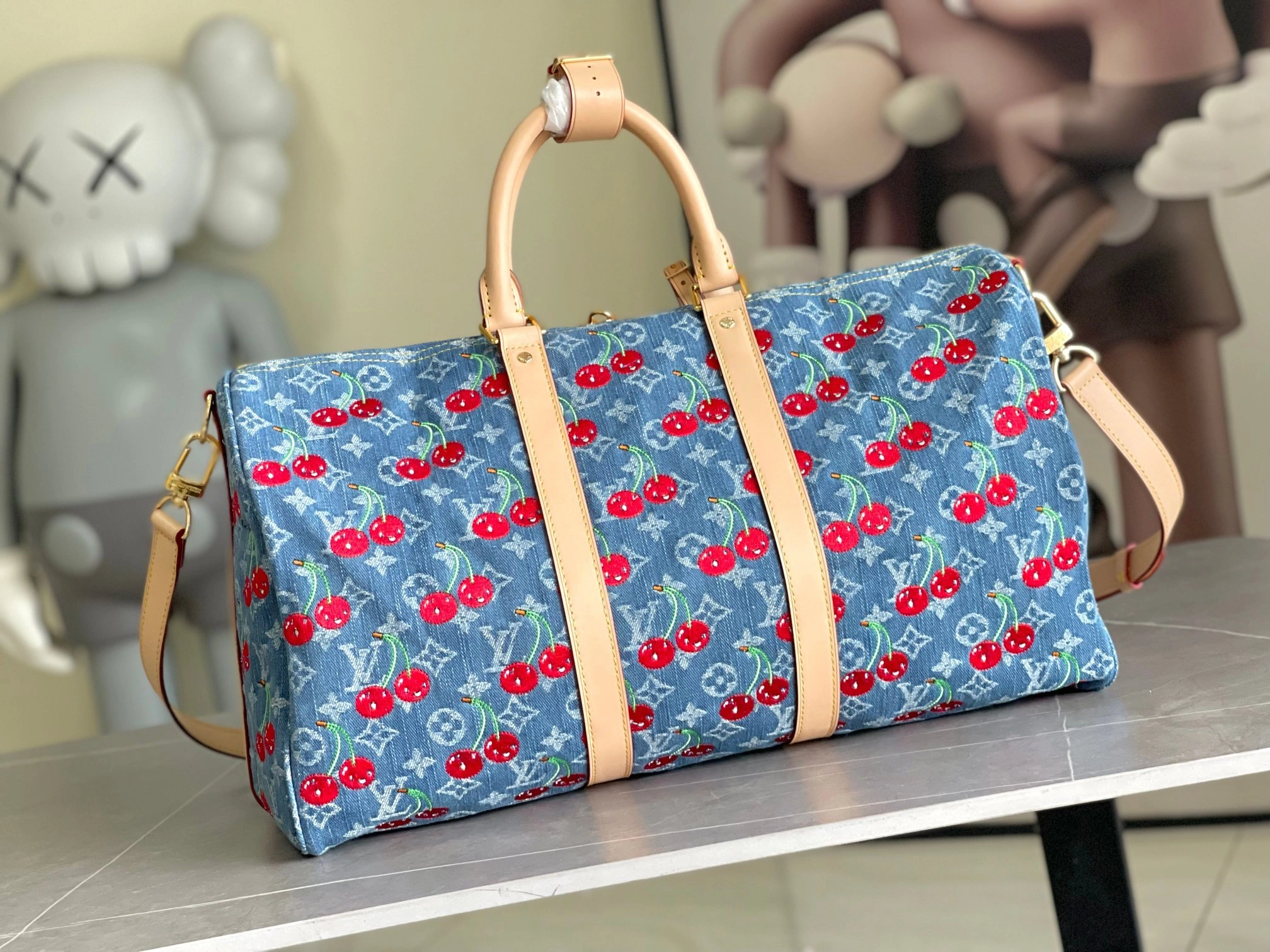 MOMO-- 8V M13875 Keepall Bandouliere 45 cowhide item:E-B563F1908
