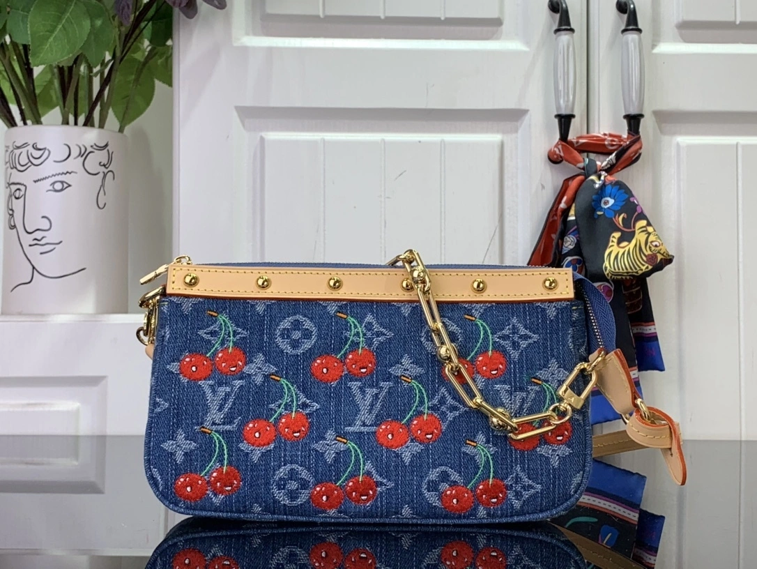 MOMO-- 8V M13875 POCHETTE ACCESSOIRES denim item:E-B174F1909