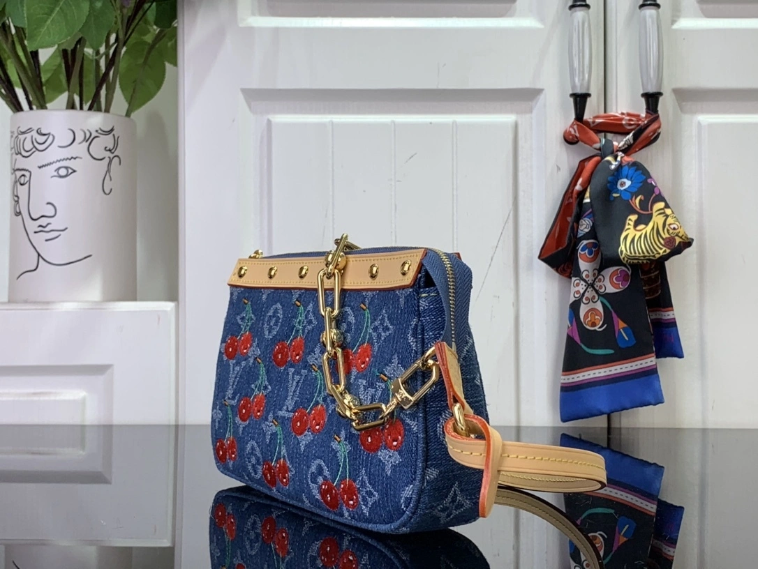 MOMO-- 8V M13875 POCHETTE ACCESSOIRES denim item:E-B174F1909