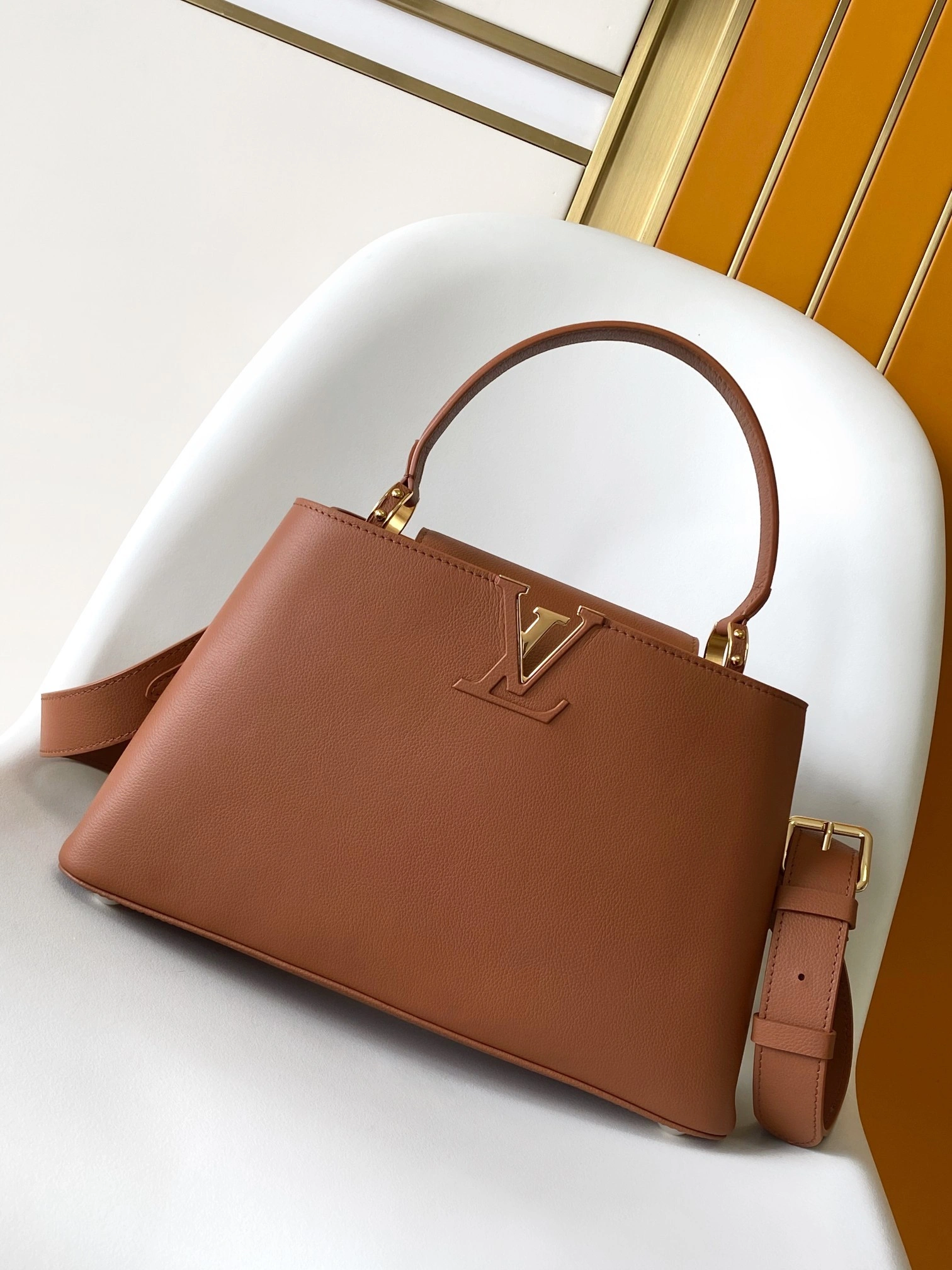 MOMO-- 8V M14371 high quality version Capucines Souple cowhide item:F-B000A2119