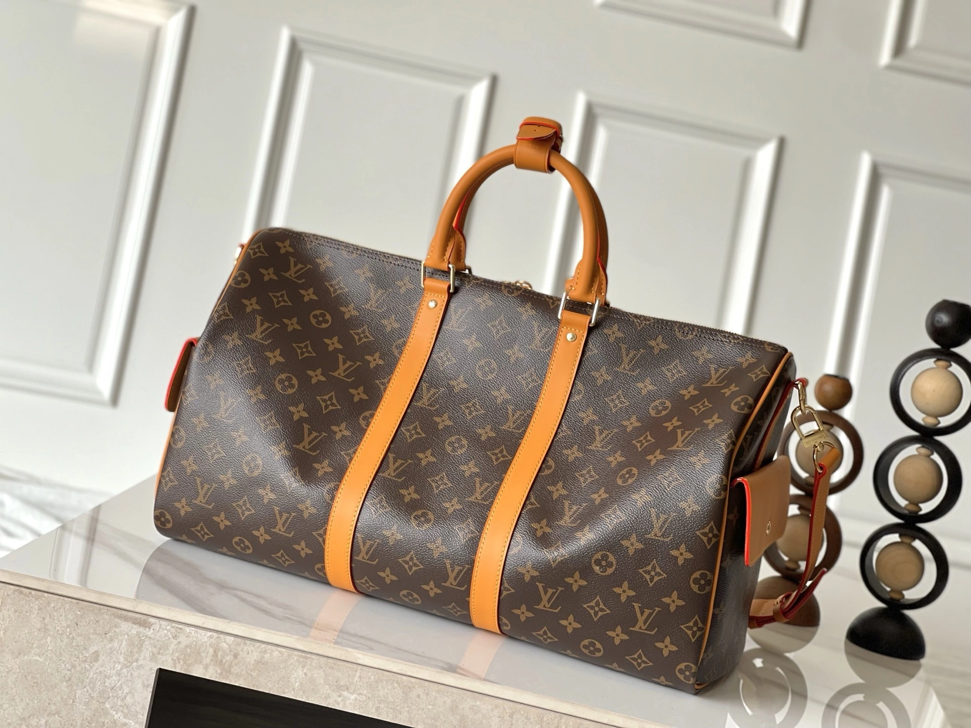 MOMO-- 8V M14735 high quality version Keepall BANDOULIÈRE cowhide item:E-B000I2129